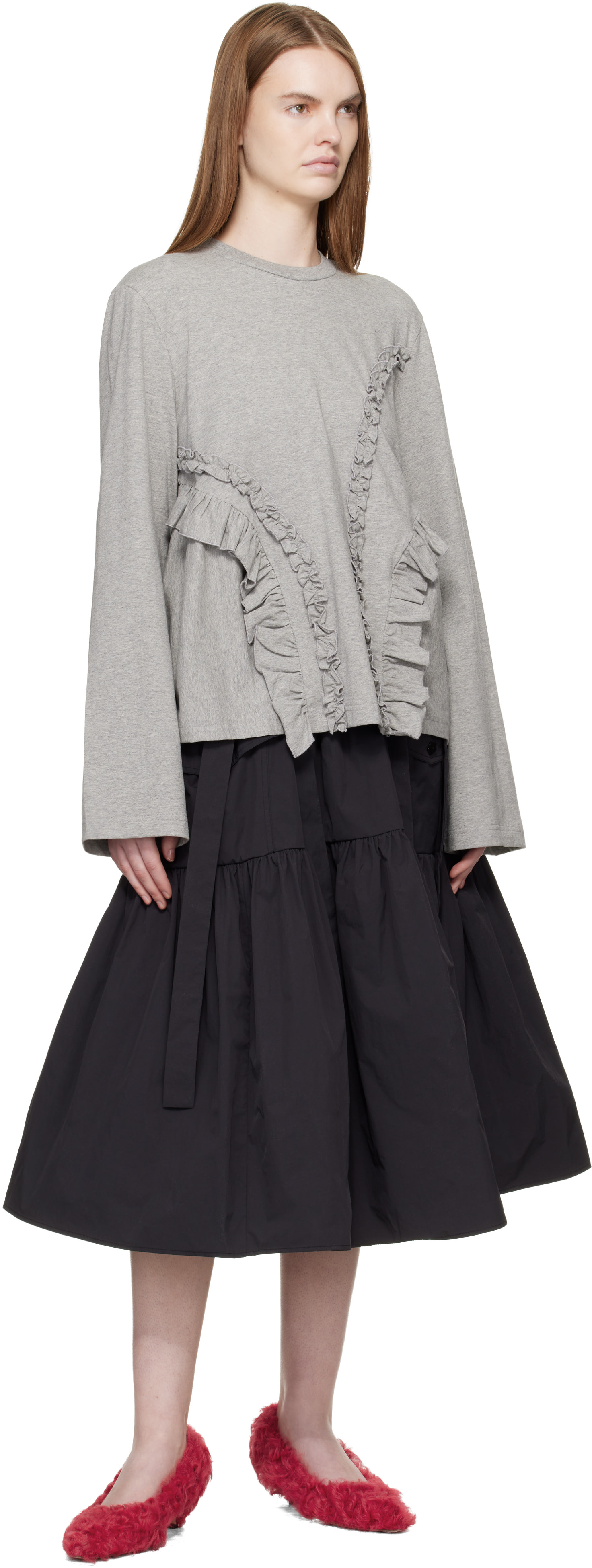 Cecilie Bahnsen: グレー CBalva Tシャツ | SSENSE 日本