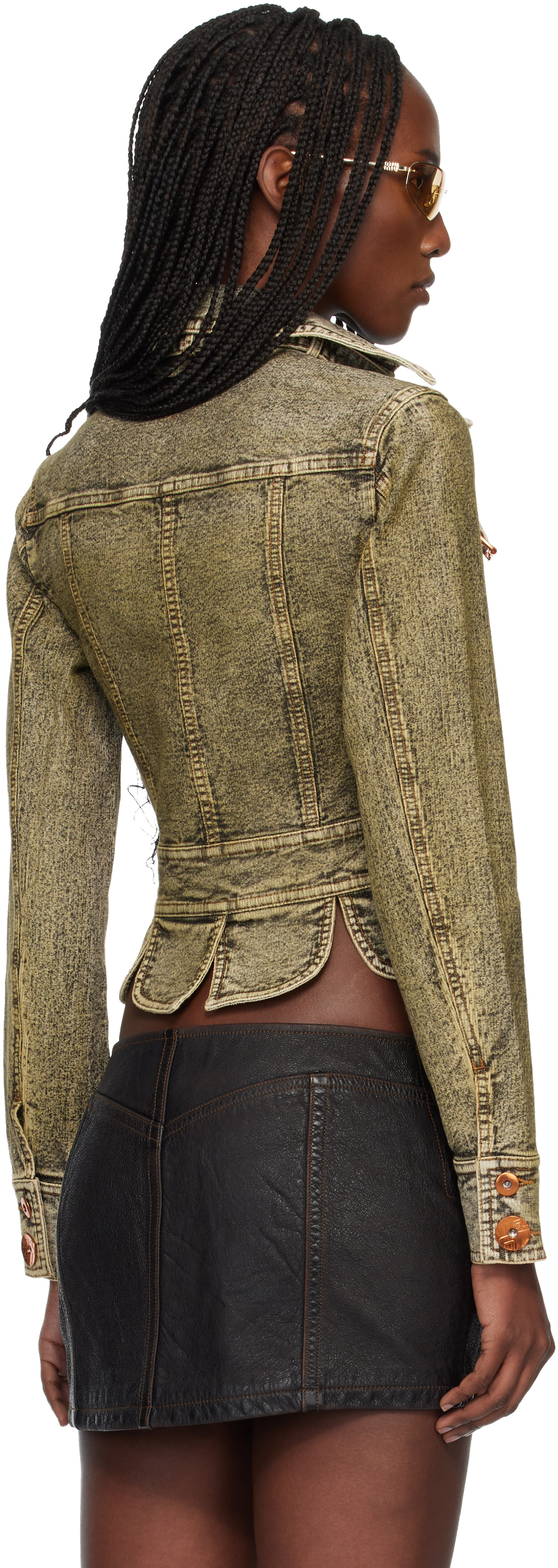 Miss Sixty - Green KNWLS Edition Tie-Dye Denim Jacket