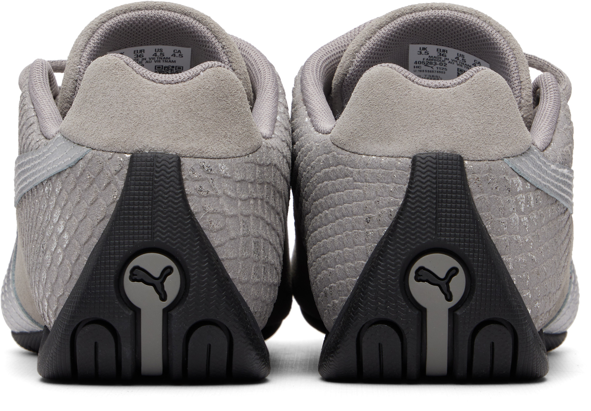 PUMA - Baskets Future Cat grises à logos