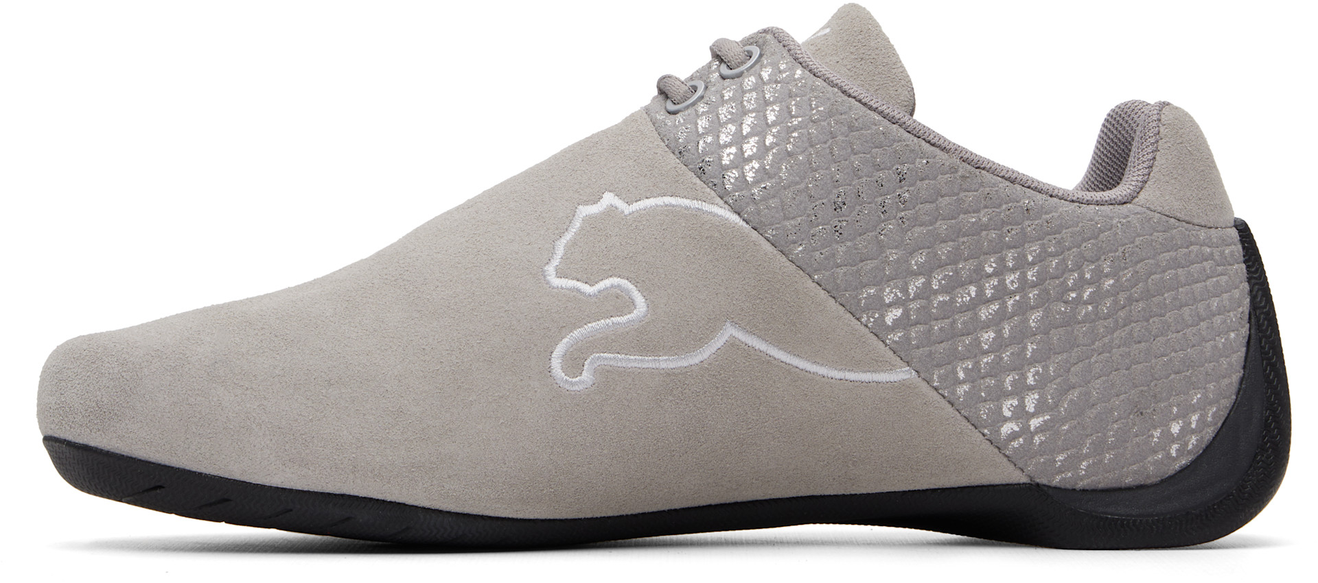 PUMA: Gray Future Cat Emboss Sneakers | SSENSE