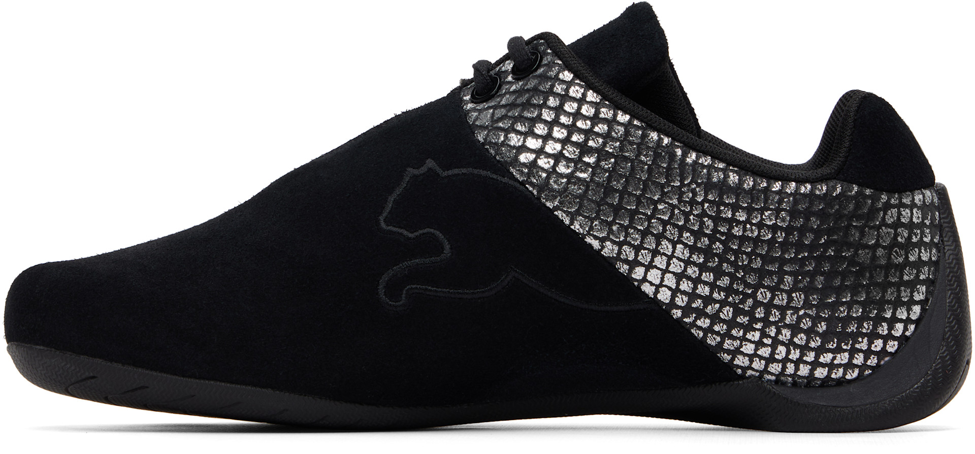 PUMA - Baskets Future Cat noires à logos