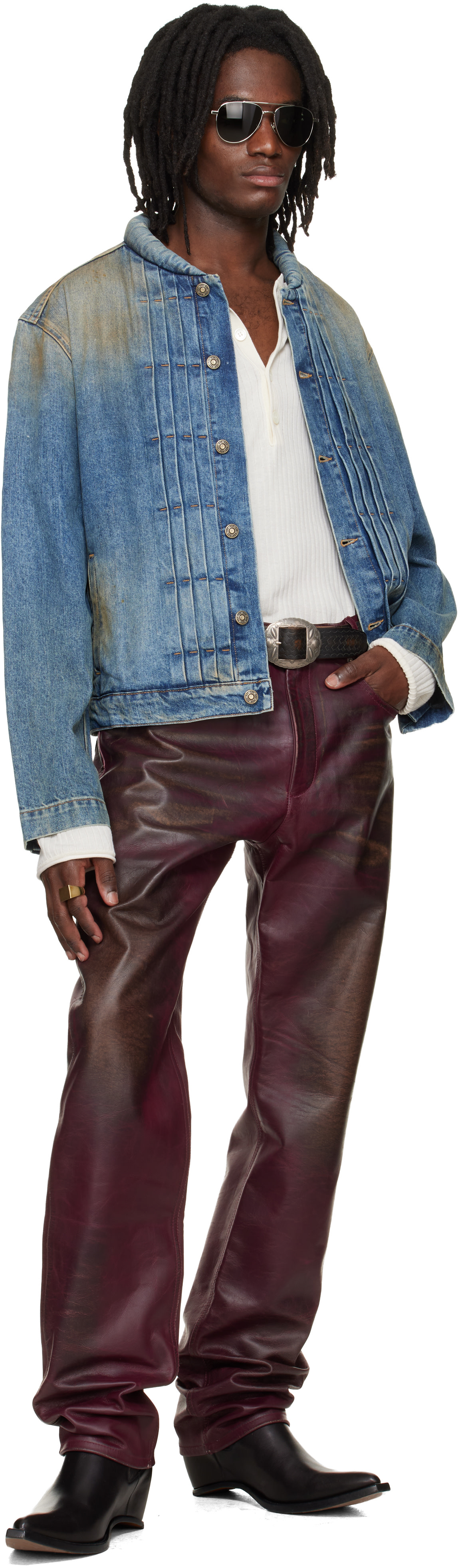 424: Blue Collection Trucker Denim Jacket | SSENSE
