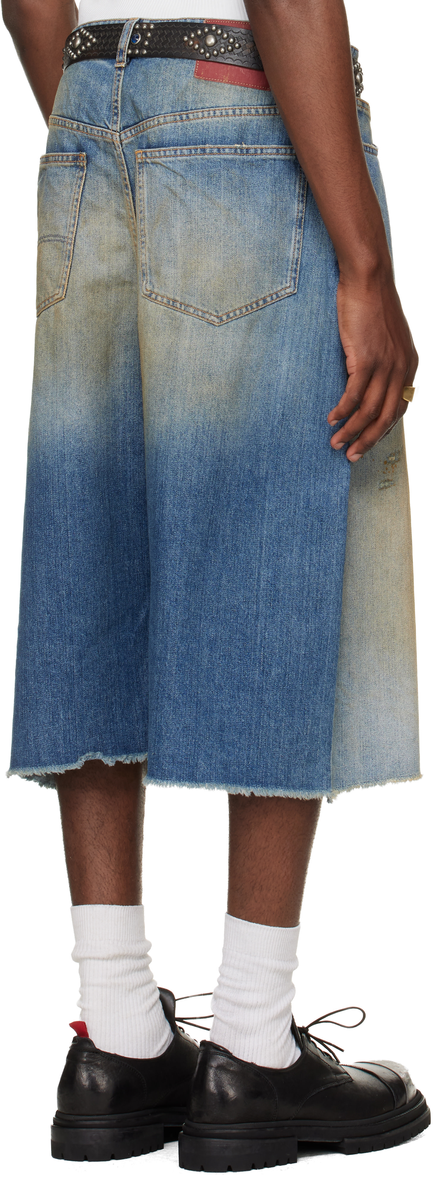 424 - Short Big Daddy bleu en denim