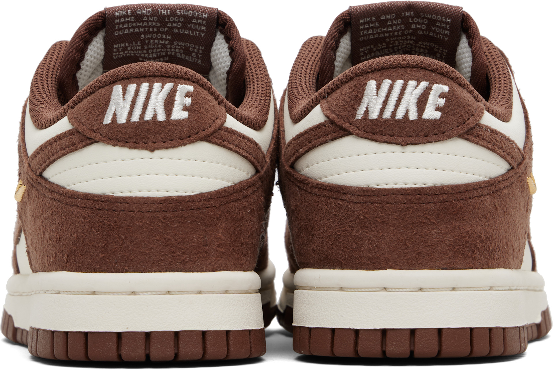 Nike - Baskets basses Dunk bourgogne et blanc