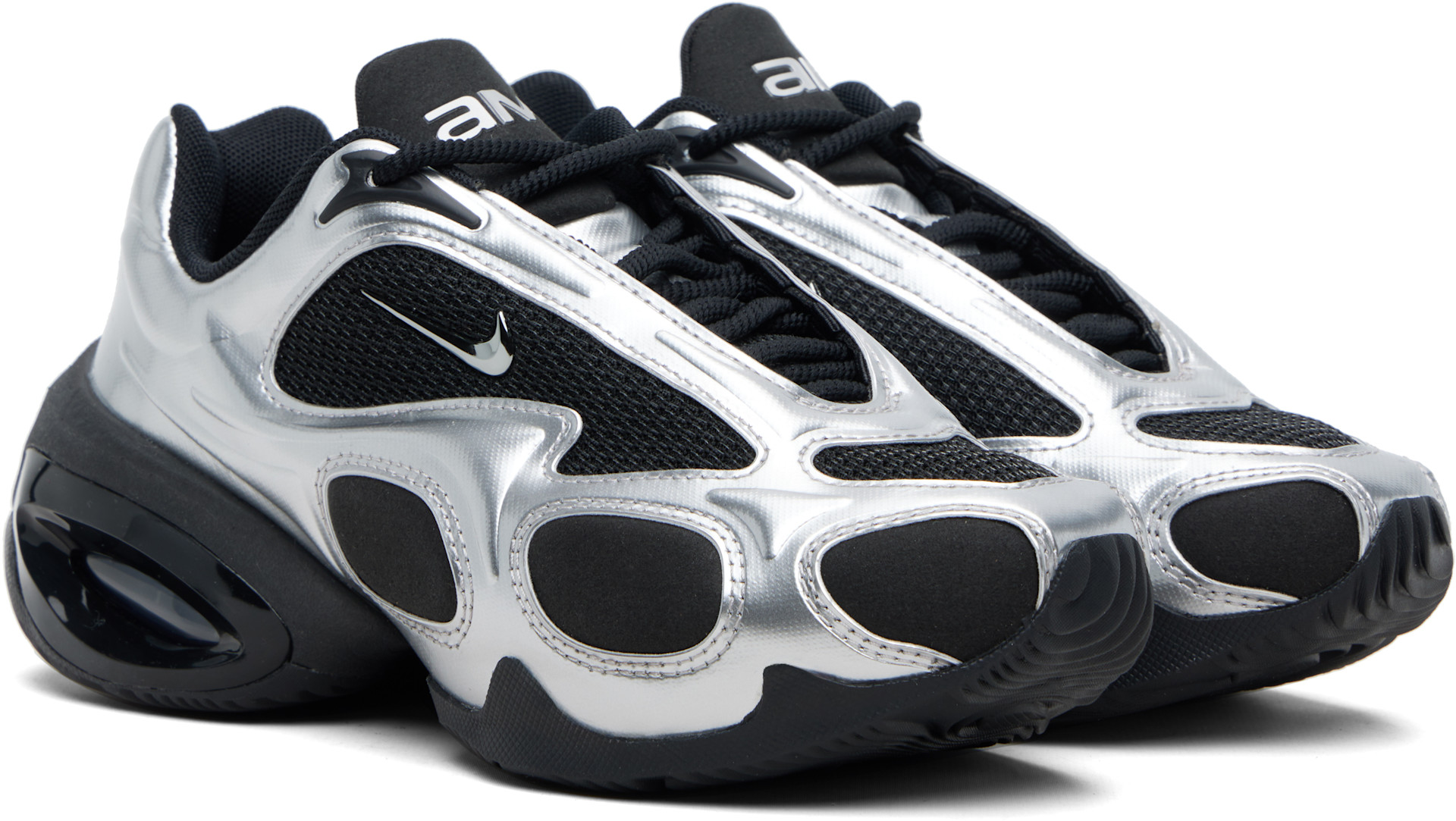 Nike - Baskets Air Max Muse noir et argenté