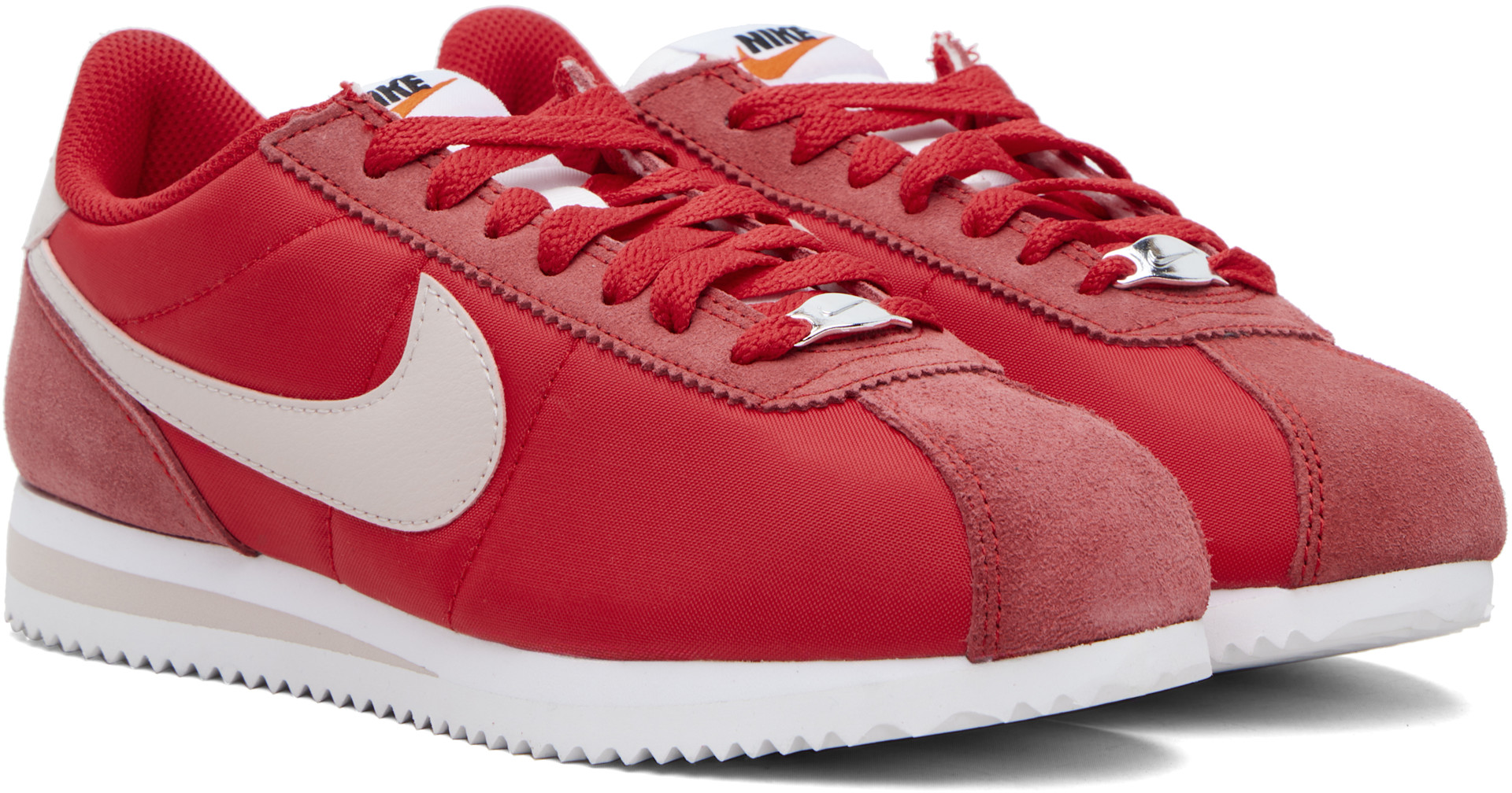 Nike - Baskets Cortez rouges en canevas