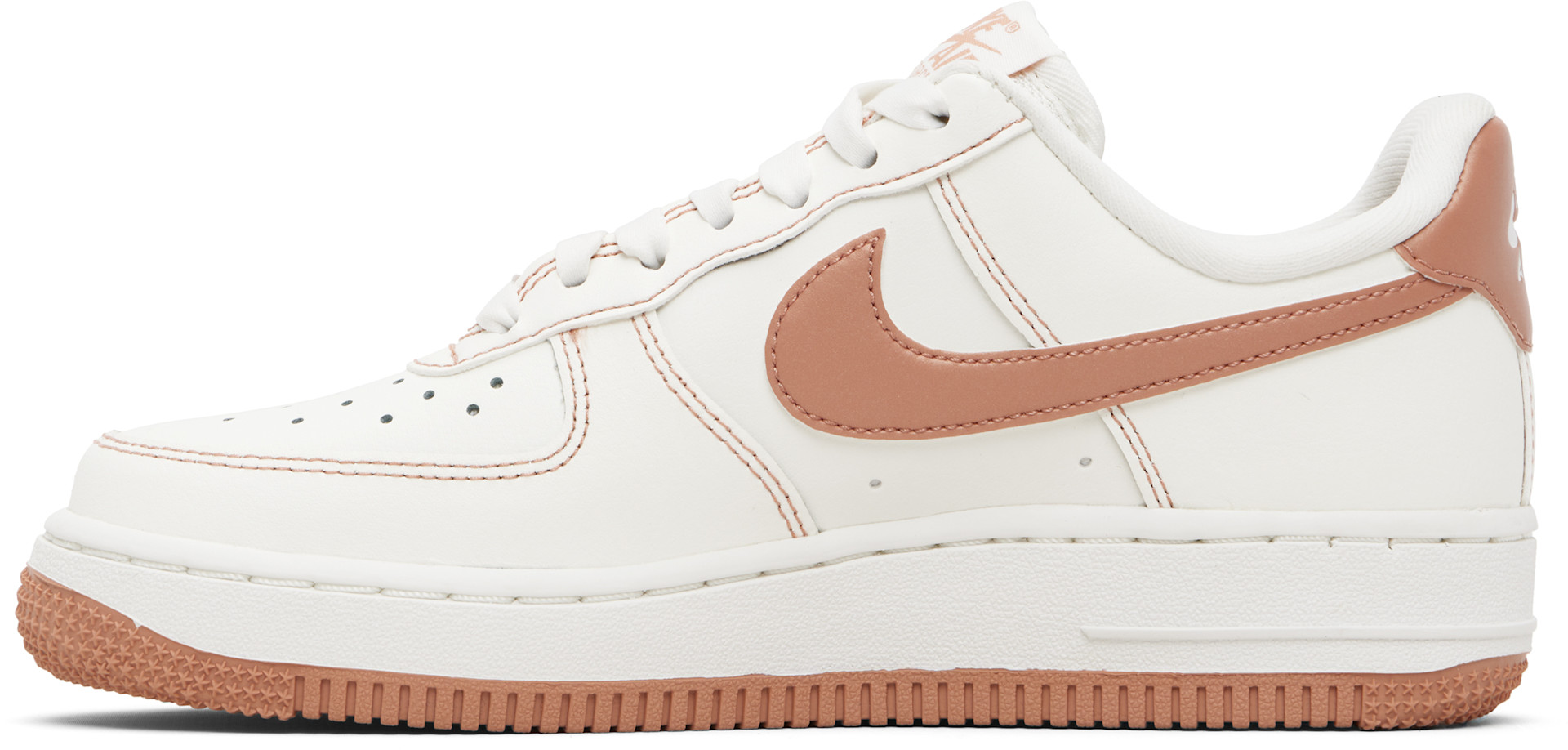 Nike - Baskets Air Force 1 '07 blanc cassé et rose
