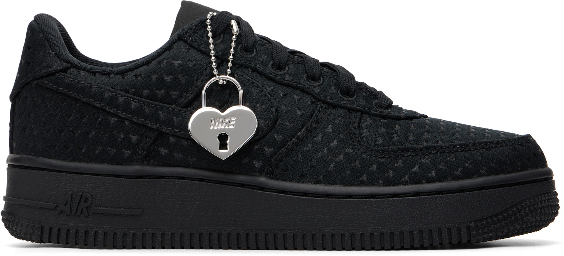 Nike: ブラック Air Force 1 '07 SE 'Valentine's Day' スニーカー