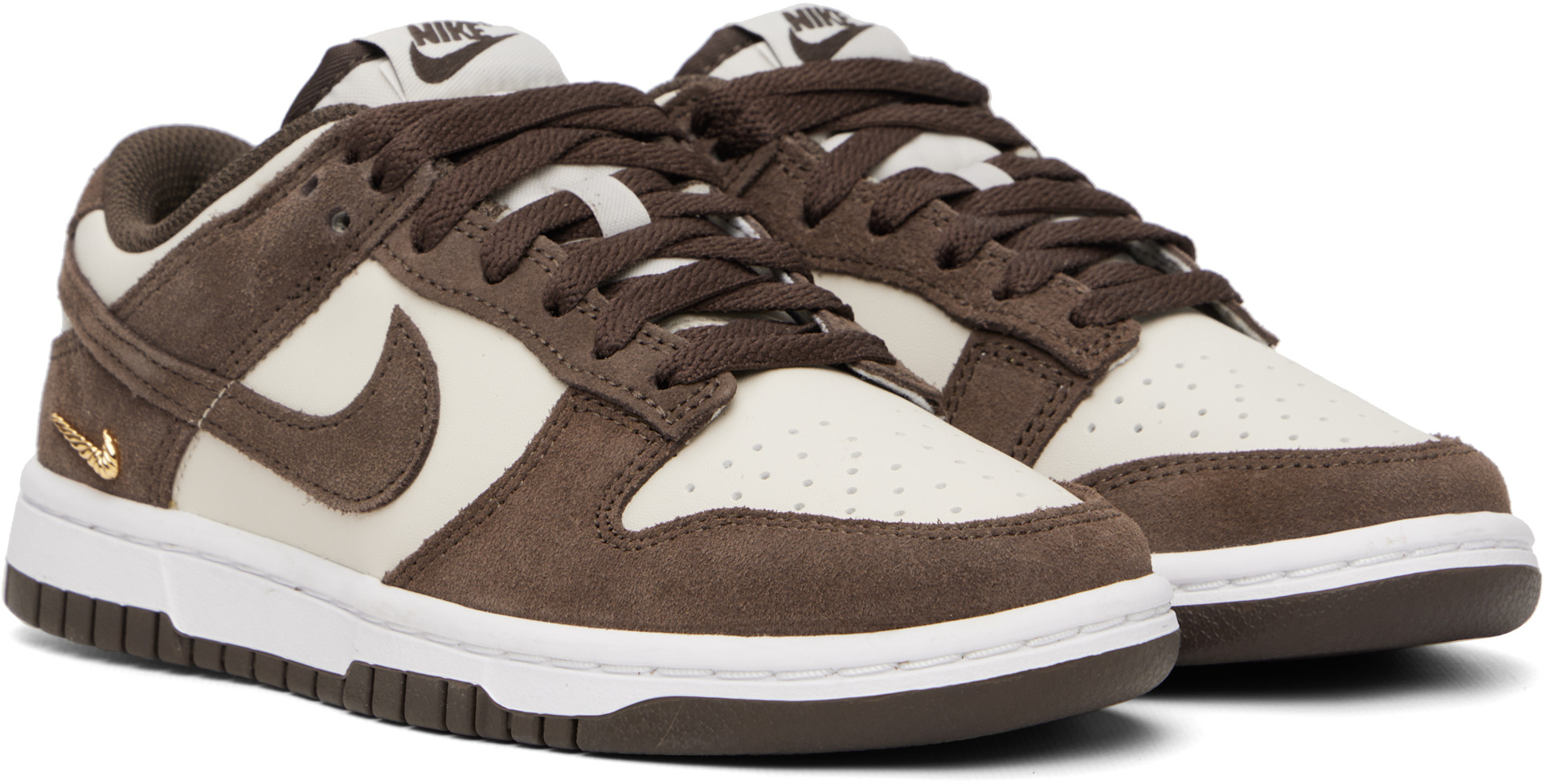 Nike - Baskets basses Dunk SE brun et beige