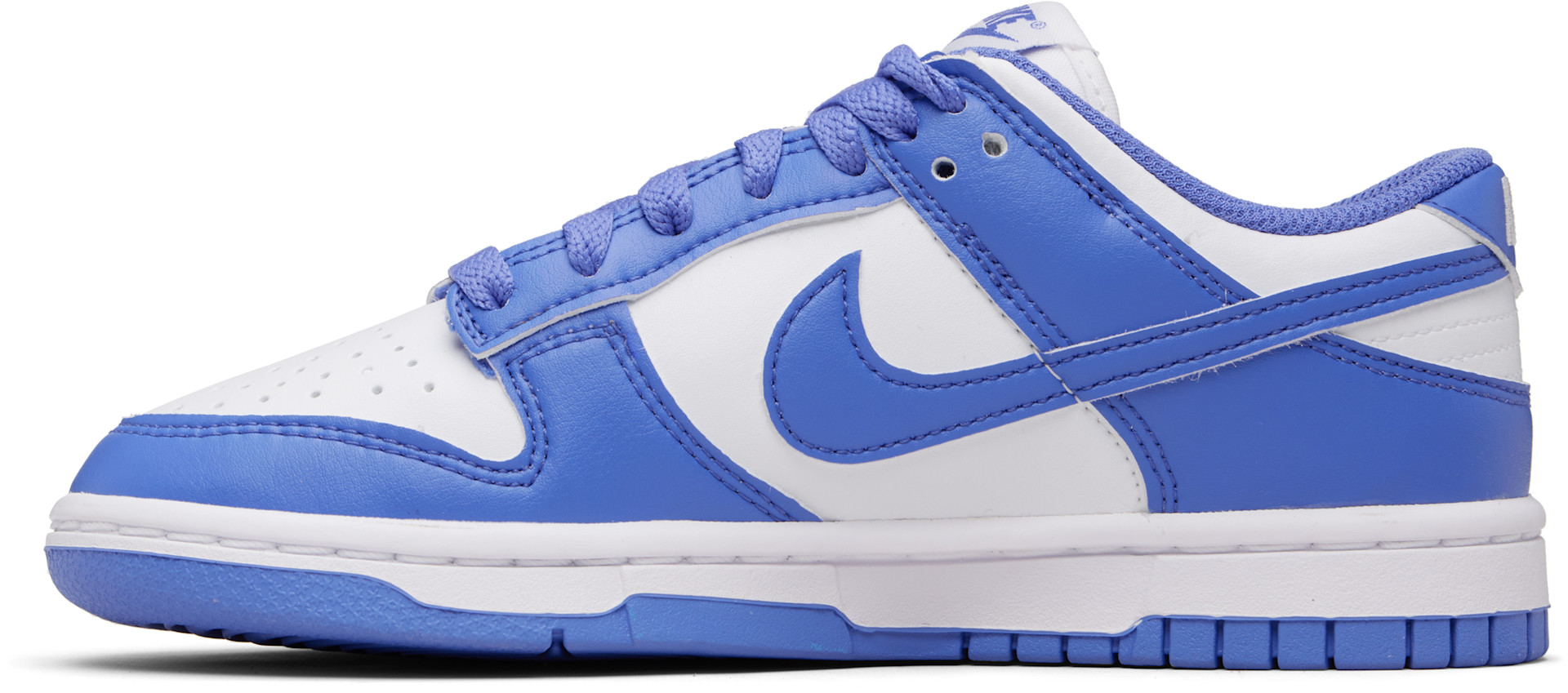 Nike - Baskets basses Dunk blanc et mauve