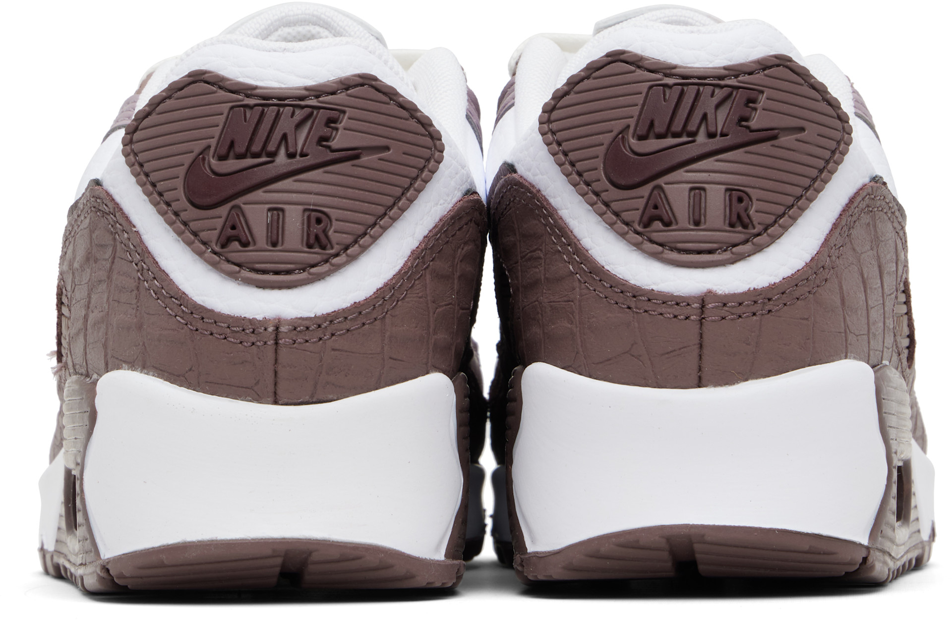 Nike - Baskets Air Max 90 bourgogne et blanc