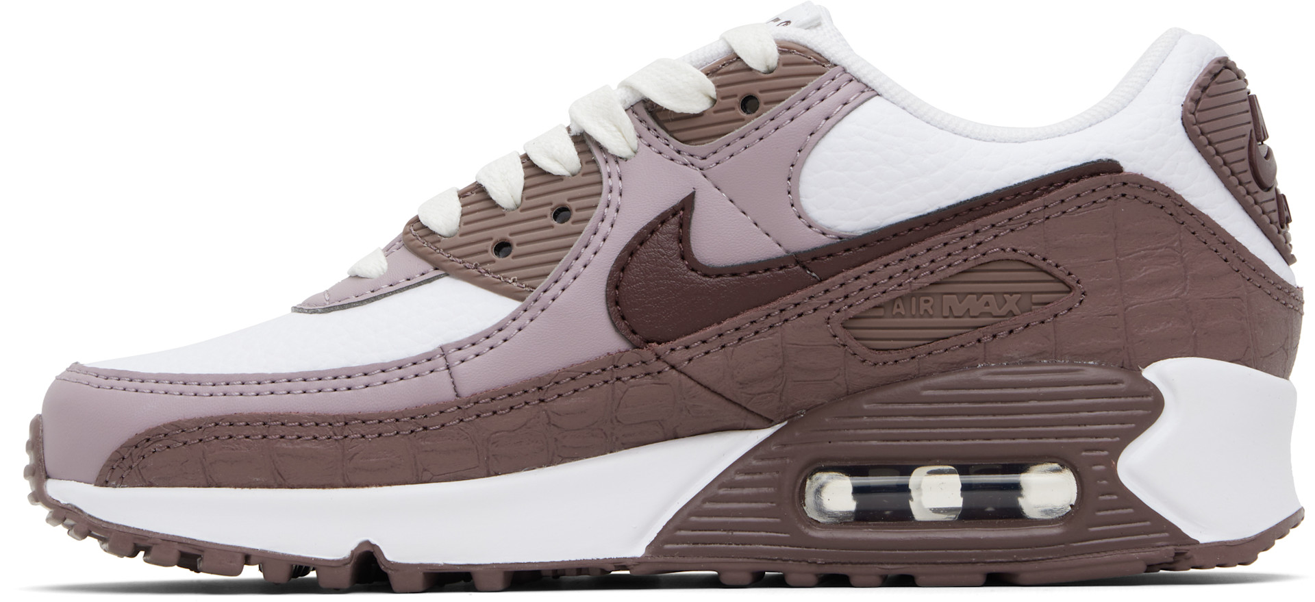 Nike - Baskets Air Max 90 bourgogne et blanc