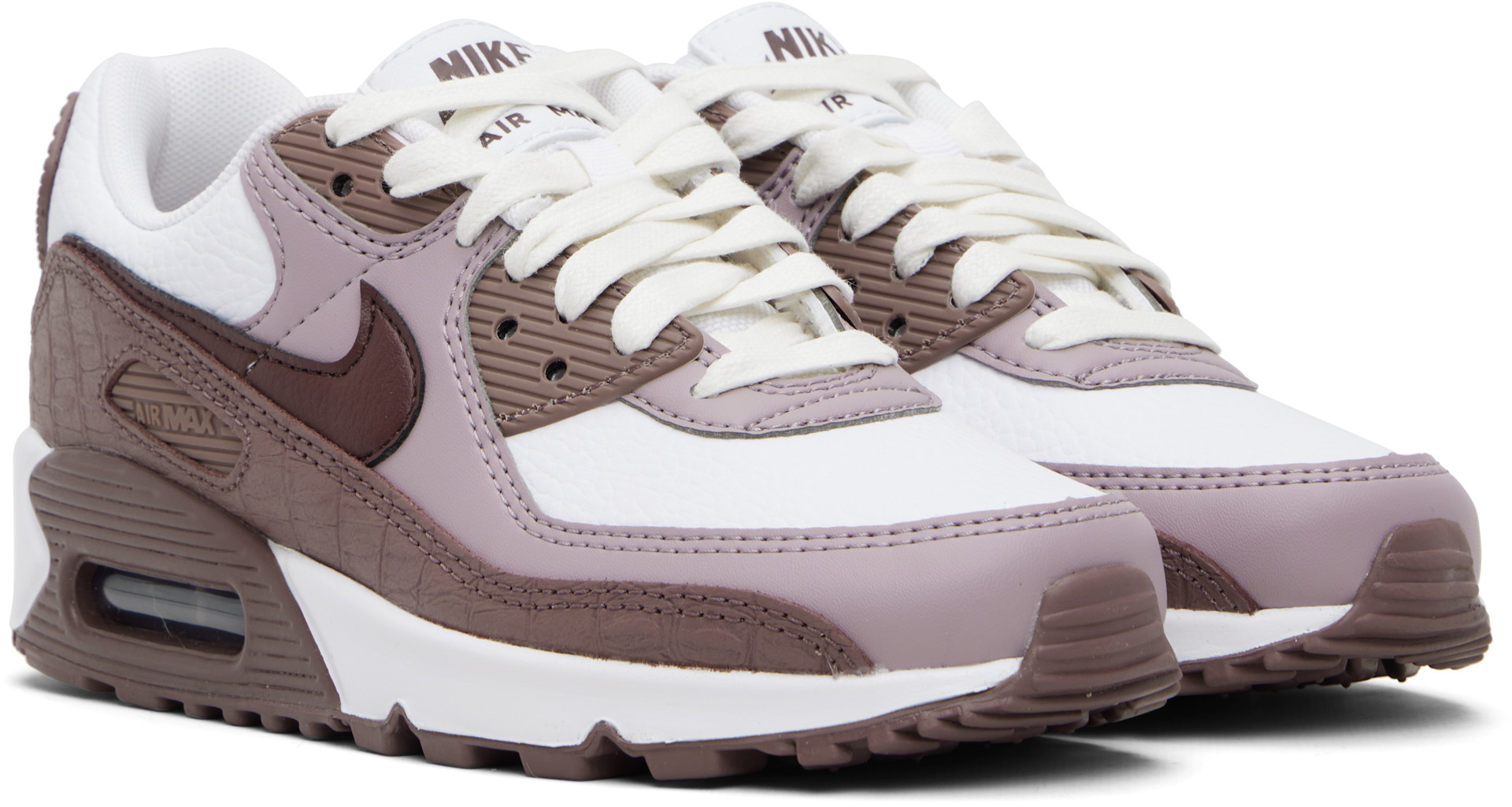 Nike - Baskets Air Max 90 bourgogne et blanc