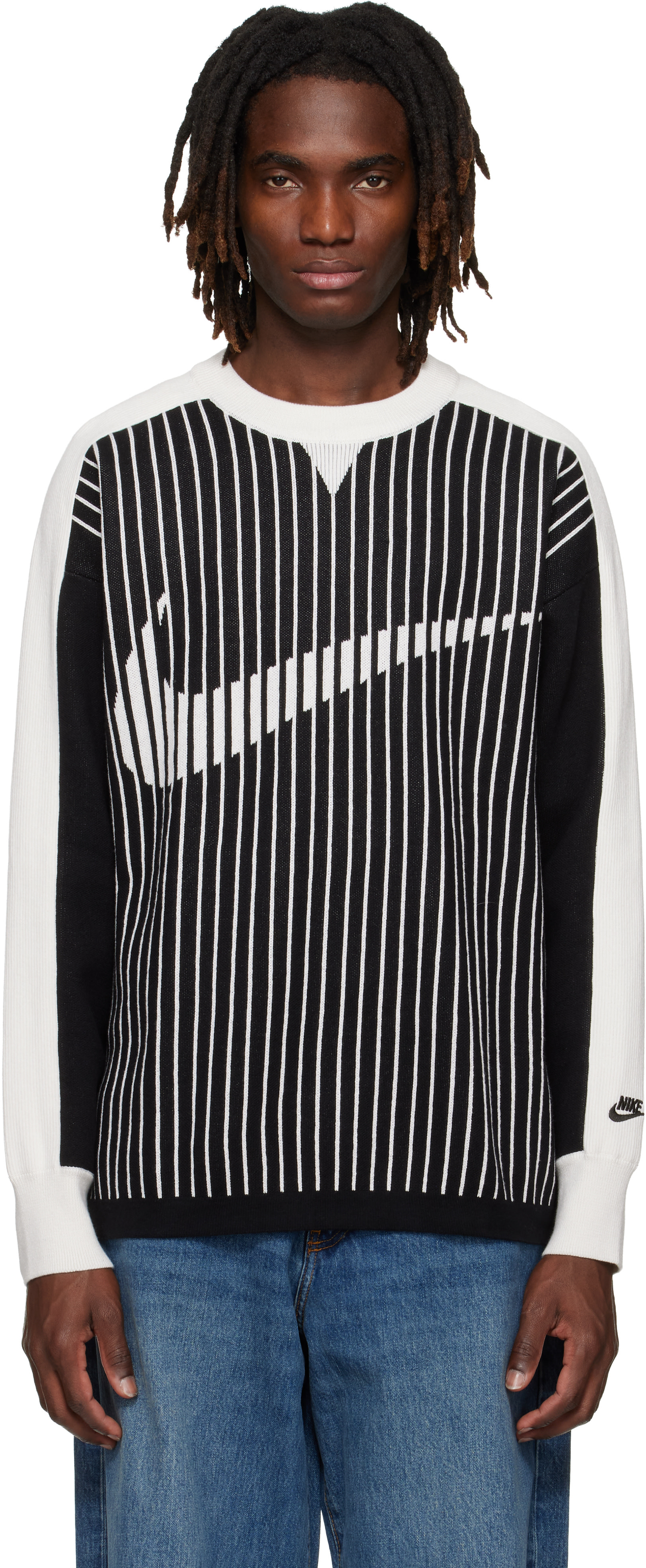 Nike - Pull noir et blanc - Club
