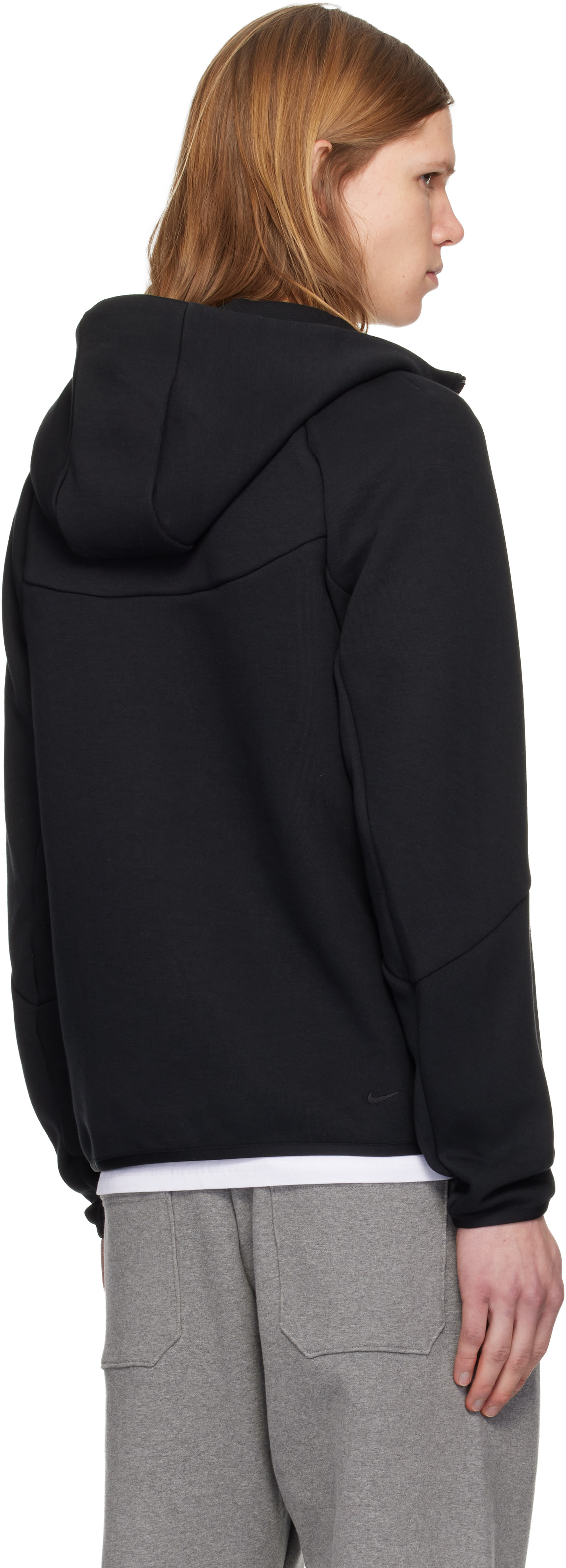 Nike Tech フルジップフードジャケット ブラック Nike: ブラック Nike Tech Fleece Windrunner フルジップ フーディ