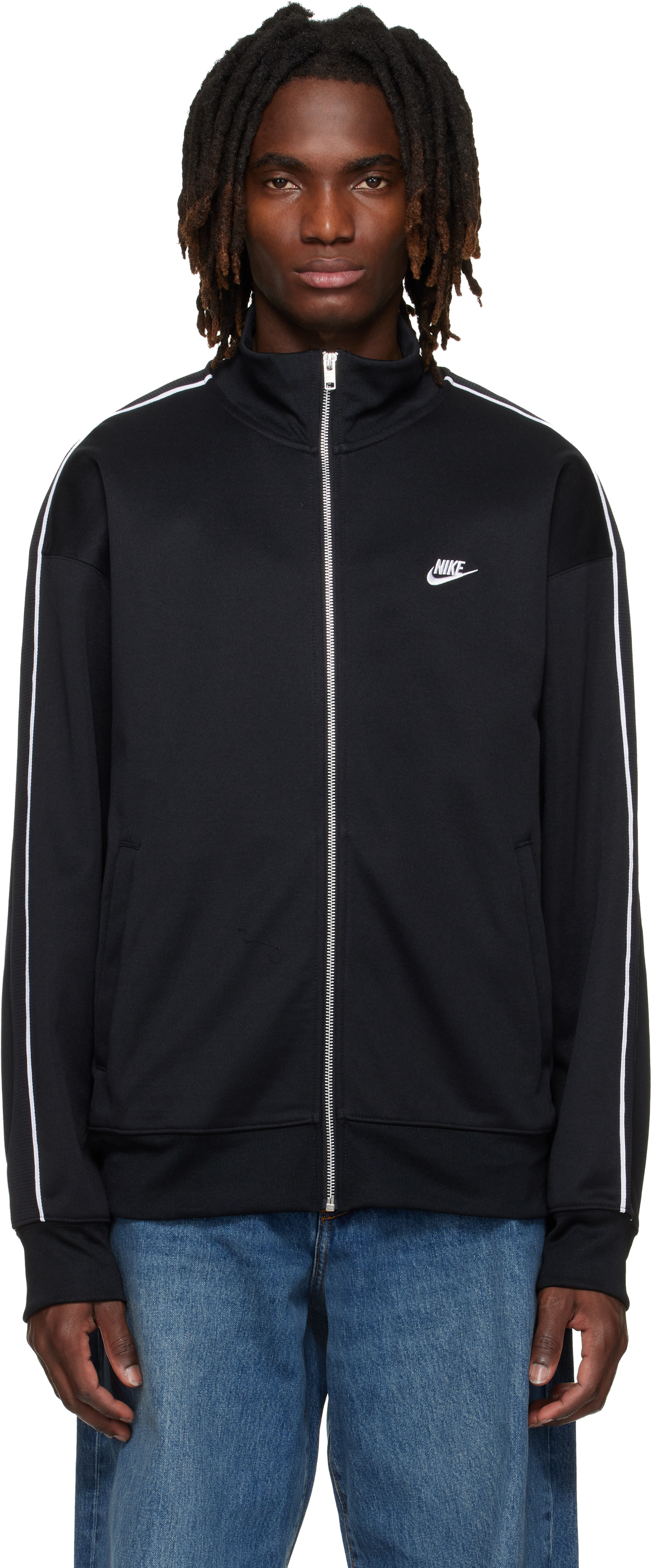 Nike: ブラック Sportswear Club トラックジャケット | SSENSE 日本
