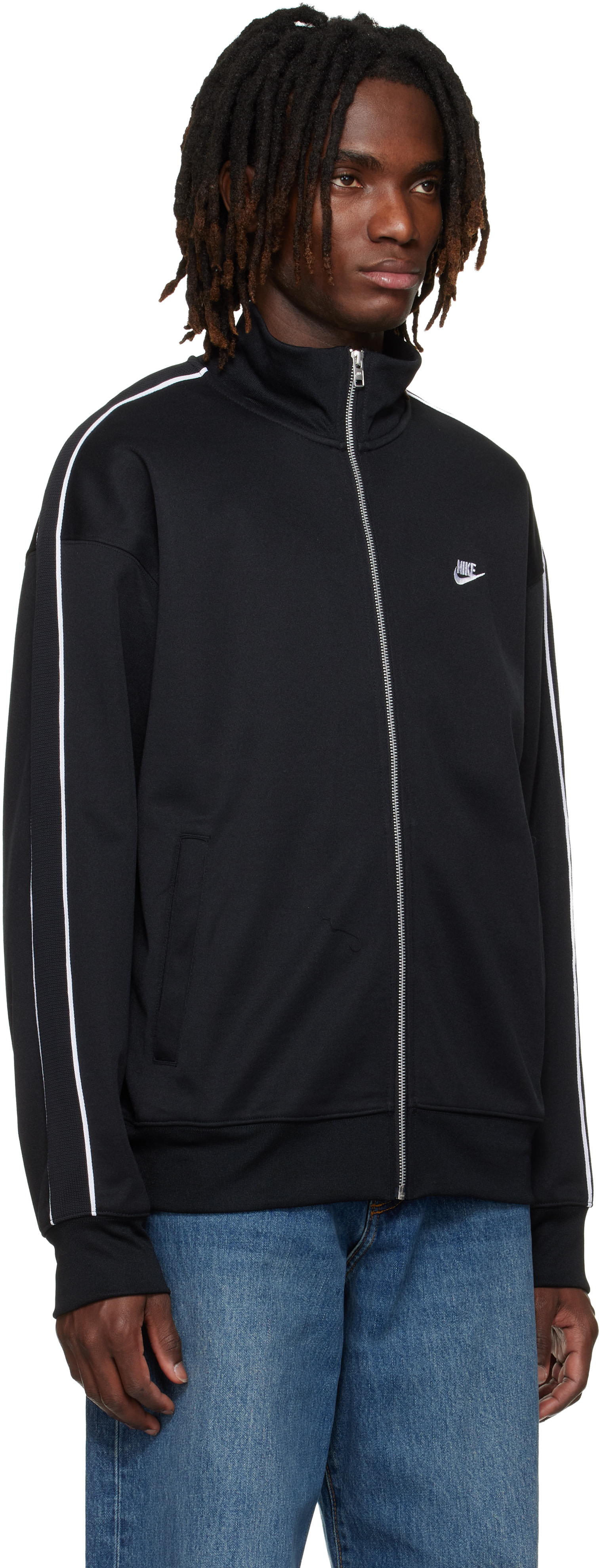 Nike: ブラック Sportswear Club トラックジャケット | SSENSE 日本