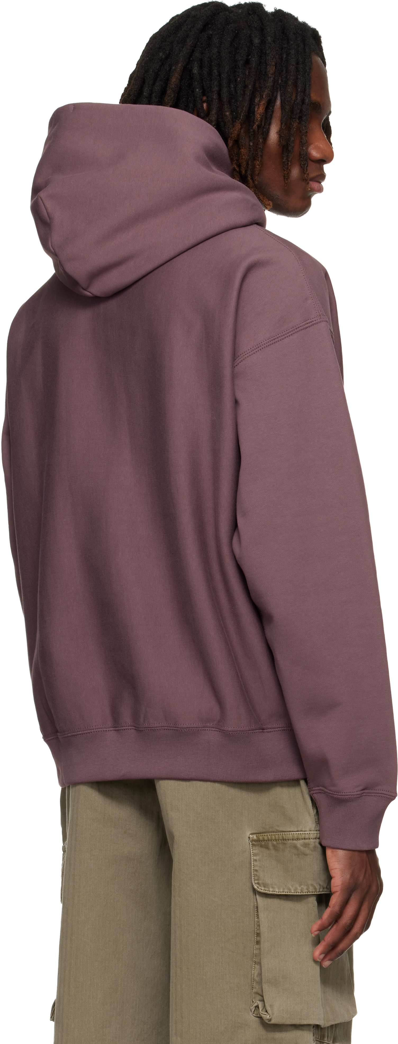 Nike - Pull à capuche bourgogne à 'Swoosh'