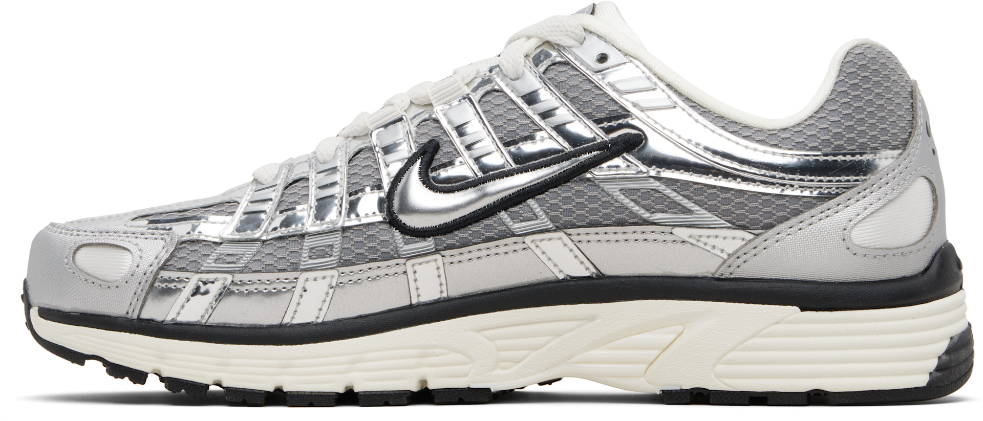 Nike - Baskets P-6000 gris et argenté