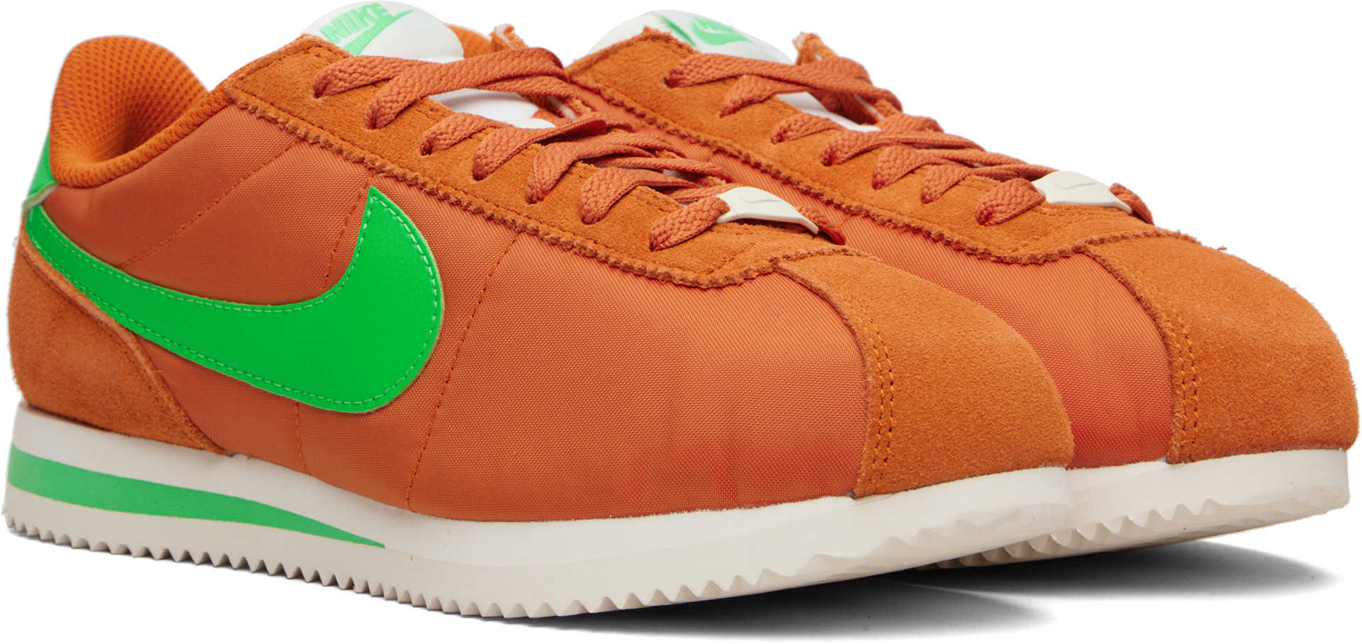 Nike - Baskets Cortez orange en coutil