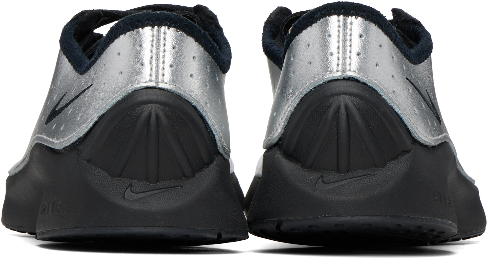 靴 Nike Air Superfly llic SilverBlack Nike: Silver & Black Air Superfly Sneakers | SSENSE