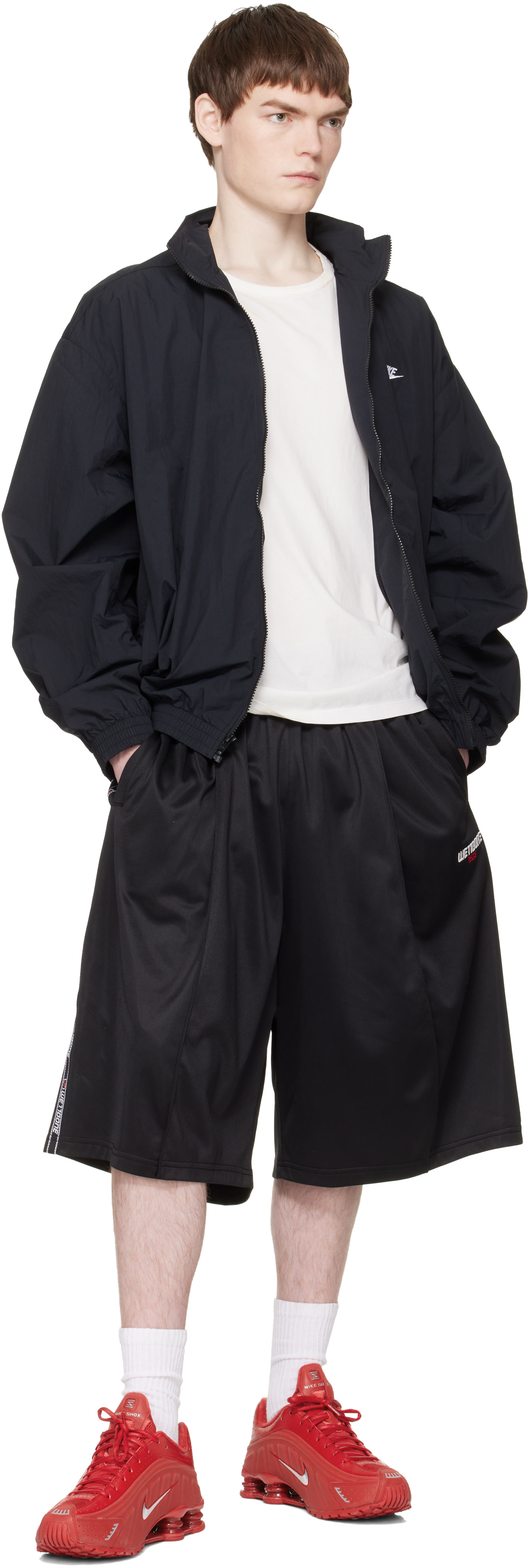 Nike - Baskets Shox R4 rouges