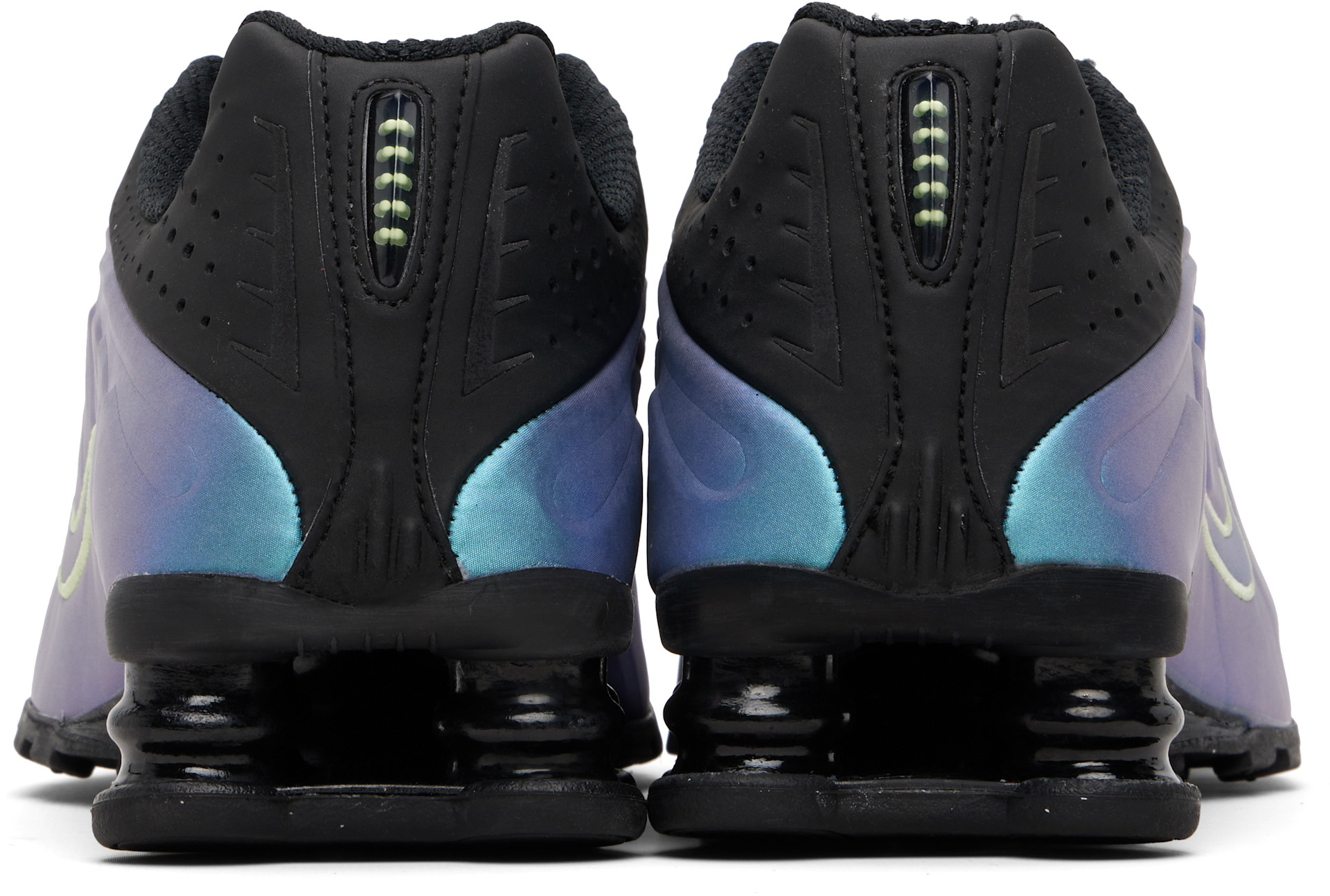 Nike: Black & Blue Shox R4 Sneakers | SSENSE