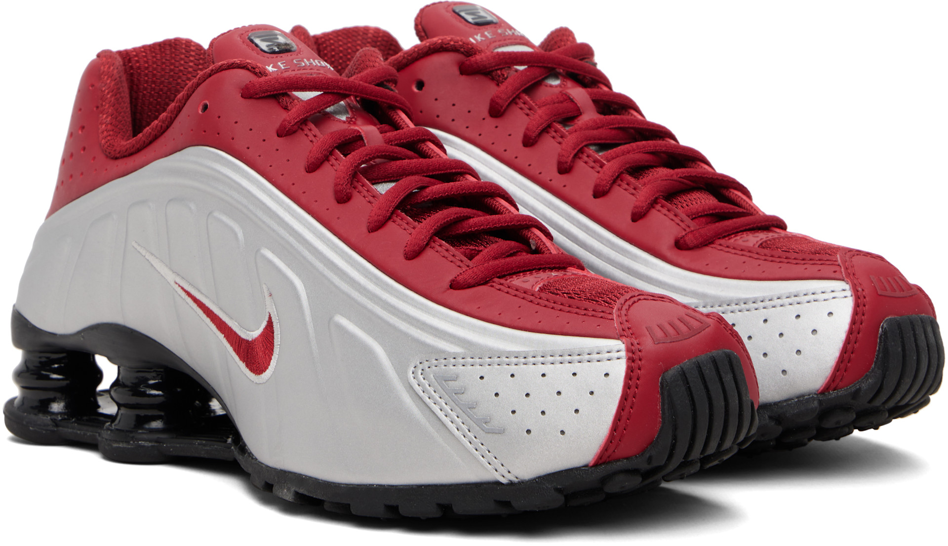 Nike: レッド＆シルバー Shox R4 スニーカー | SSENSE 日本