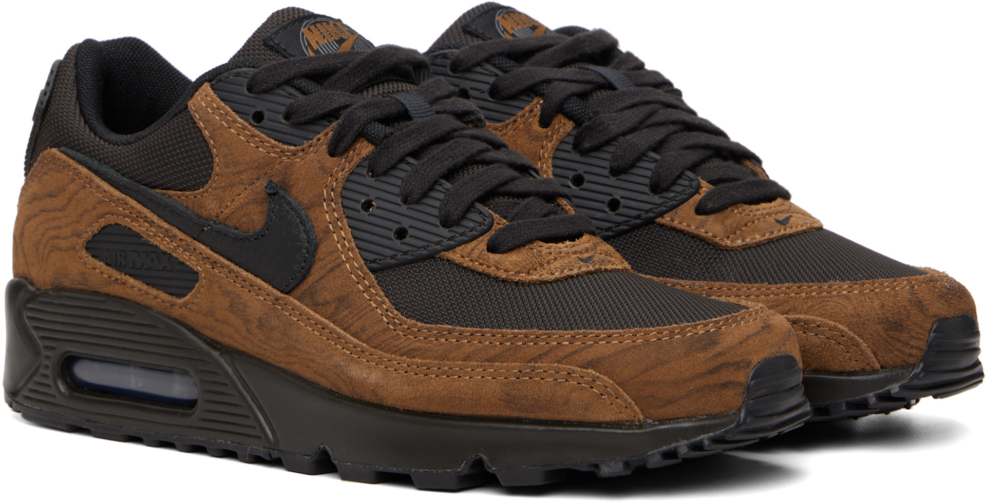 Nike - Baskets Air Max 90 brun clair et brun