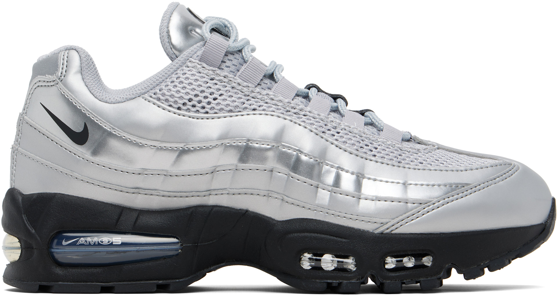 Nike - Baskets Air Max 95 Big Bubble argentées