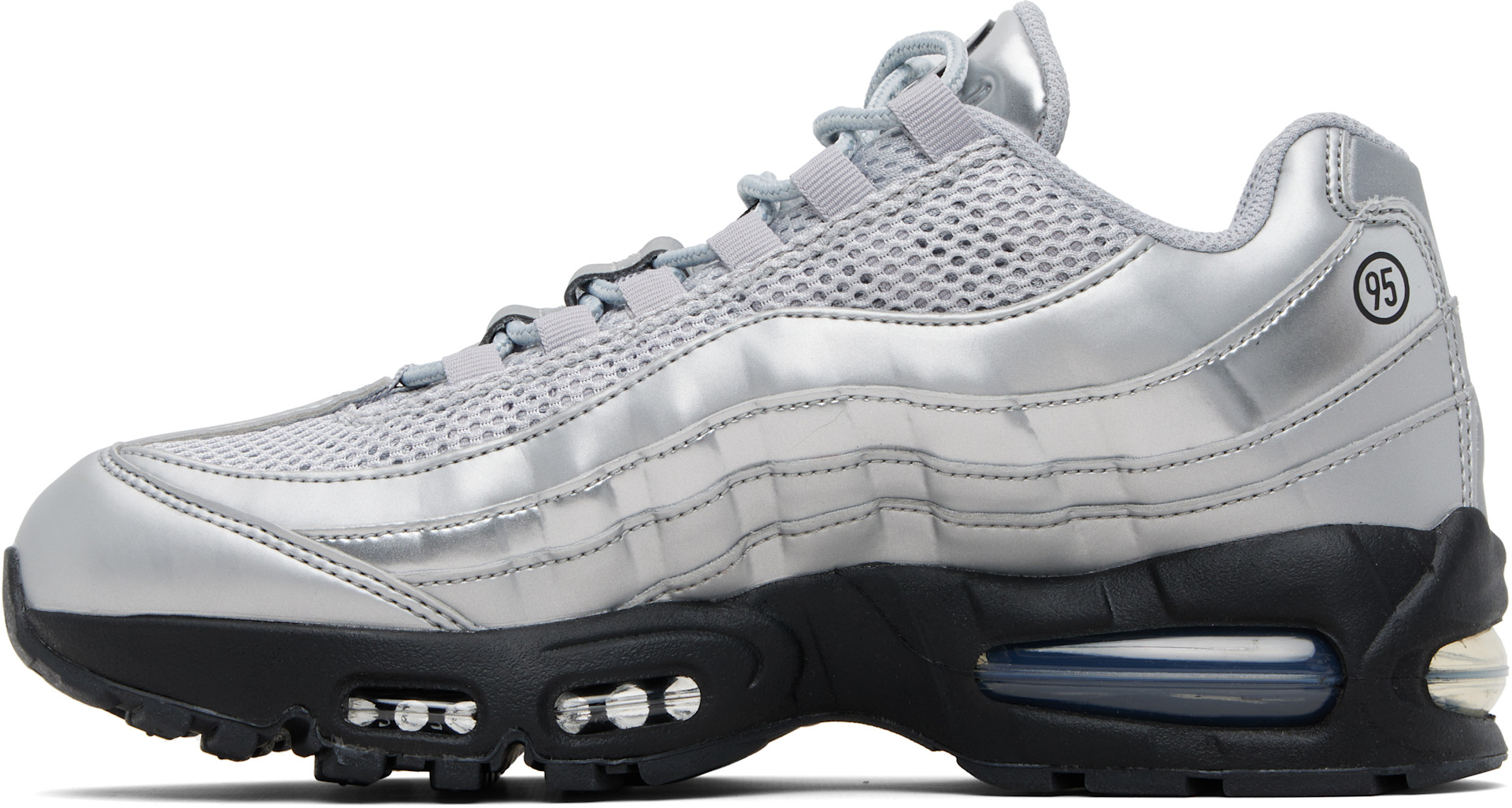 Nike: Silver Air Max 95 Big Bubble Sneakers | SSENSE Canada