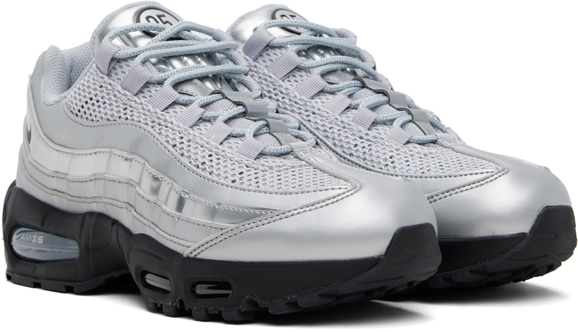Nike: Silver Air Max 95 Big Bubble Sneakers | SSENSE Canada