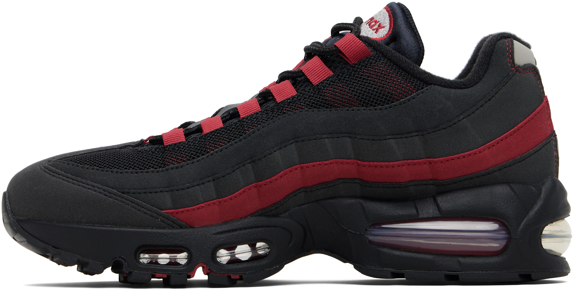 Nike: Black & Red Air Max 95 OG Sneakers | SSENSE Canada
