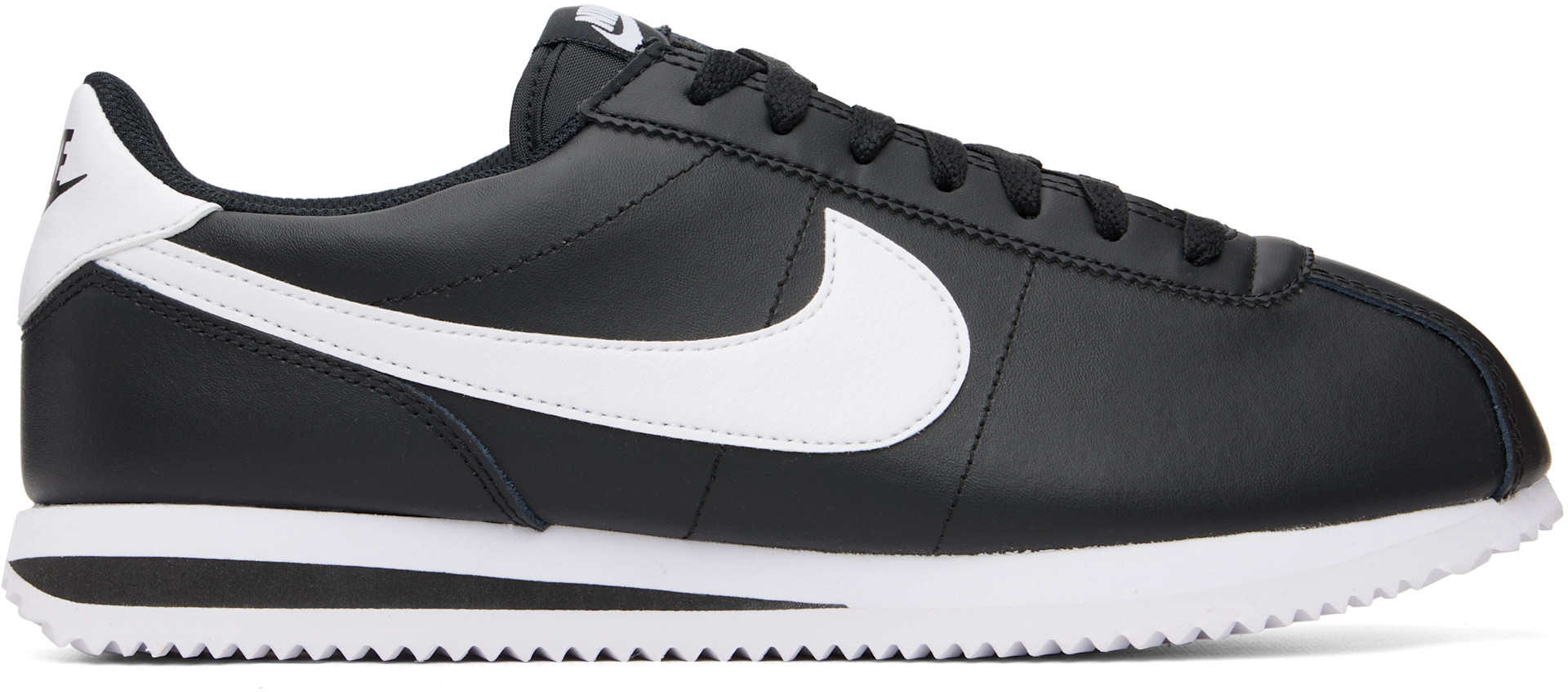 NIKE ブラック　CORTEZスニーカー Nike: ブラック Cortez レザースニーカー | SSENSE 日本