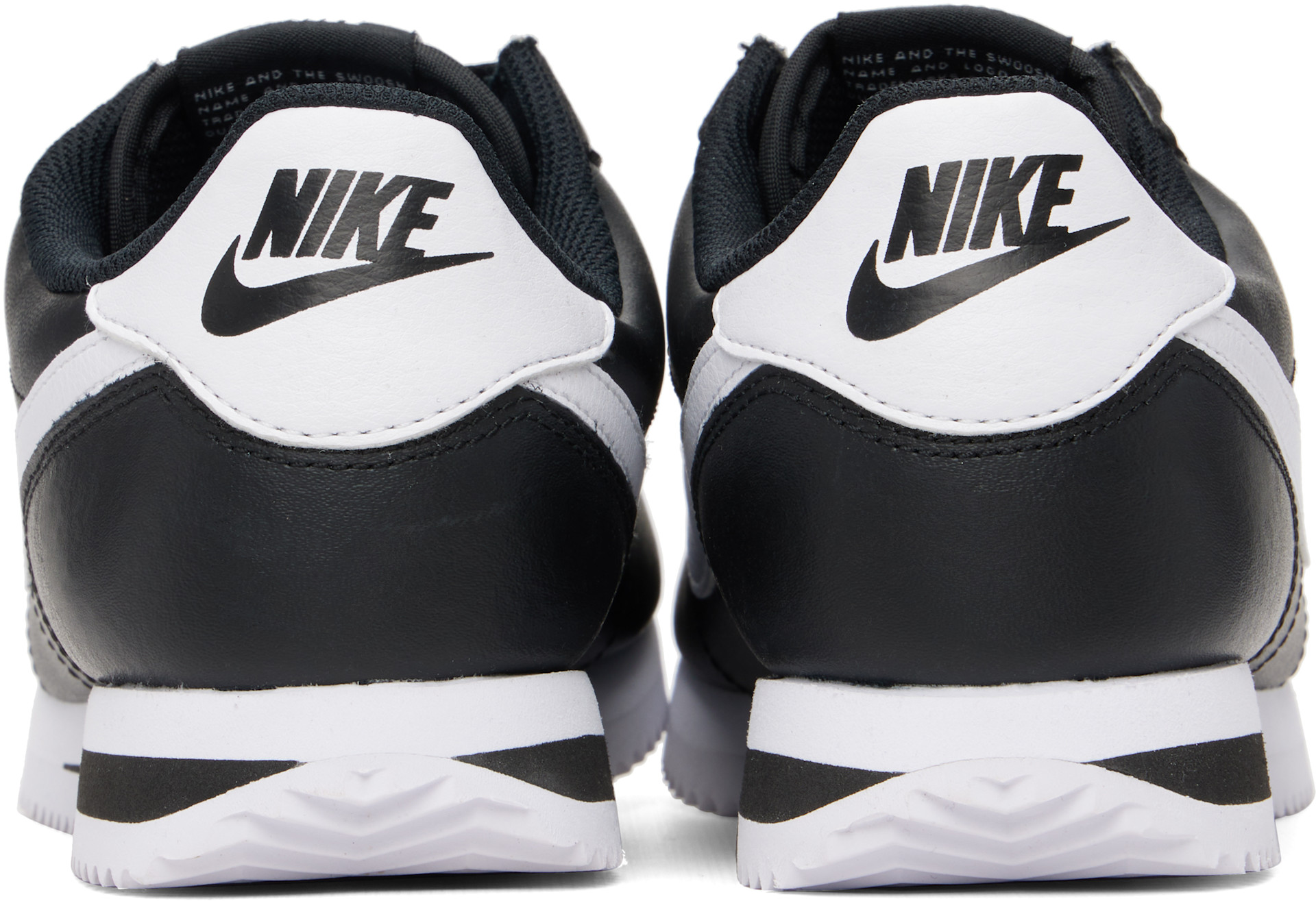Nike: ブラック Cortez レザースニーカー | SSENSE 日本