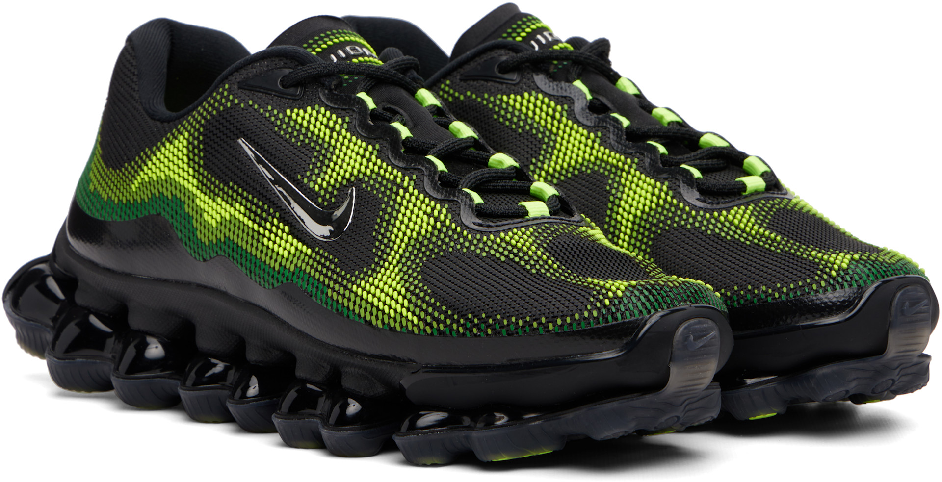 Nike: Black & Green Air Liquid Max Sneakers | SSENSE Canada