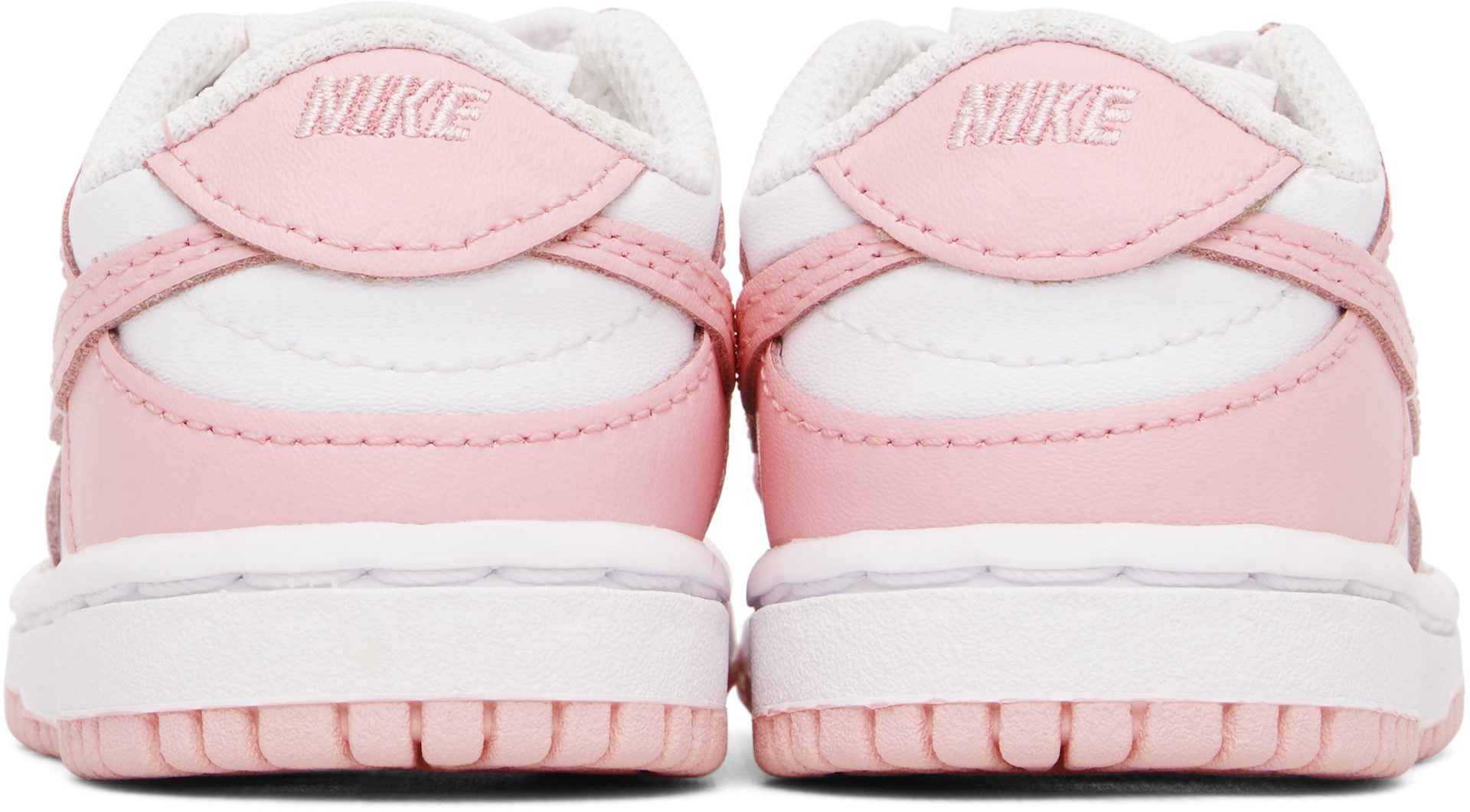 Nike - Bébé | Baskets basses Dunk blanc et rose