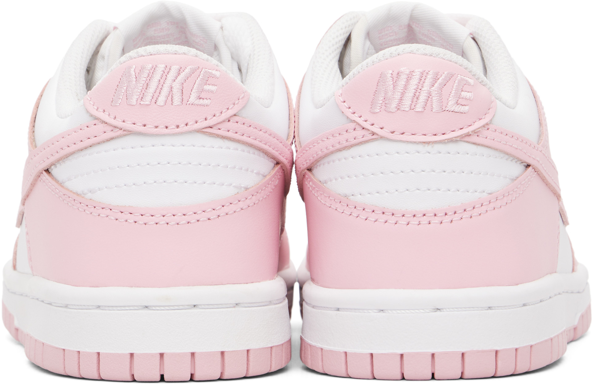 Nike - Jeune | Baskets basses Dunk rose et blanc
