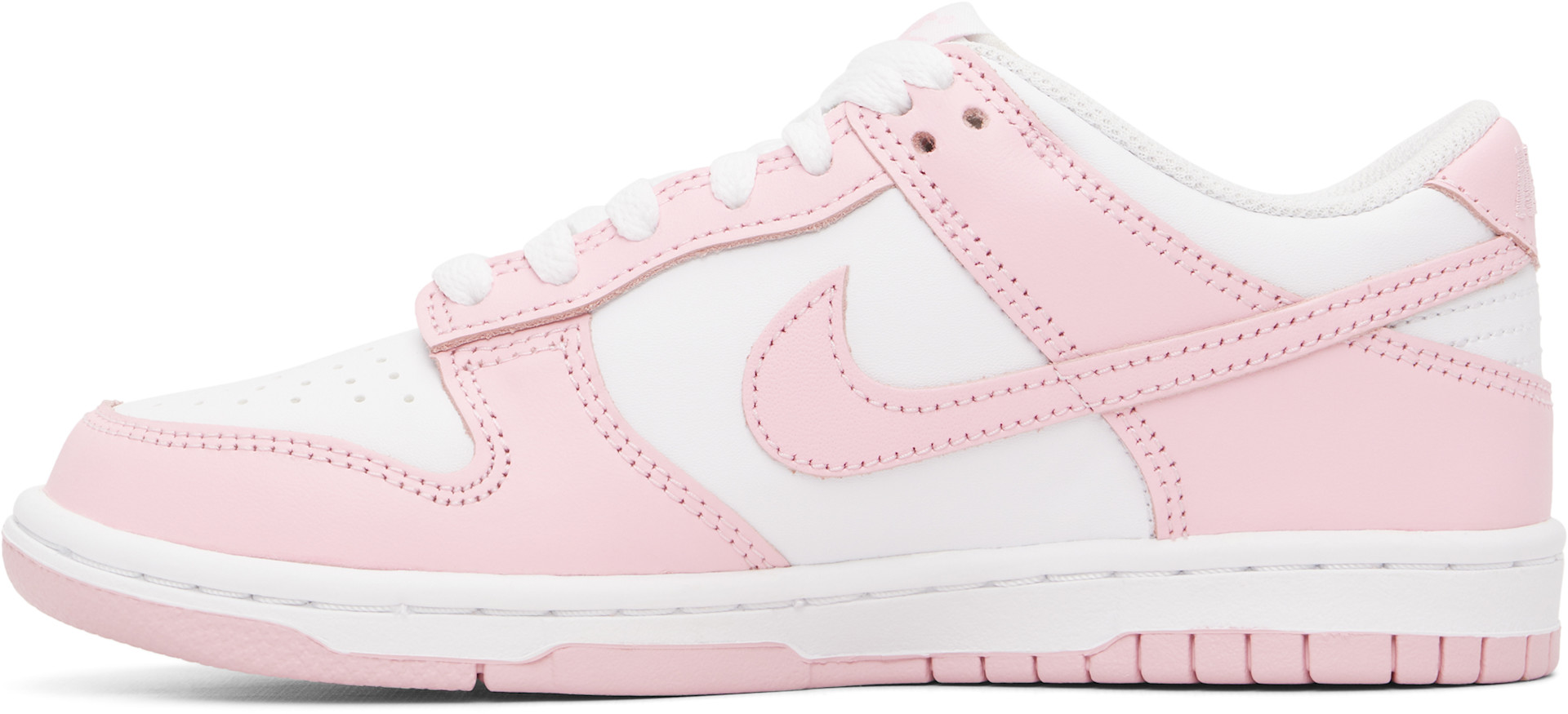 Nike - Jeune | Baskets basses Dunk rose et blanc