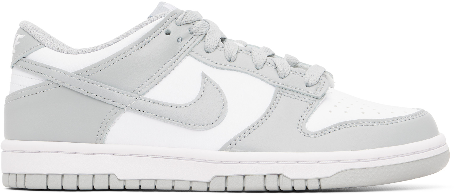 Nike - Jeune | Baskets basses Dunk blanc et gris