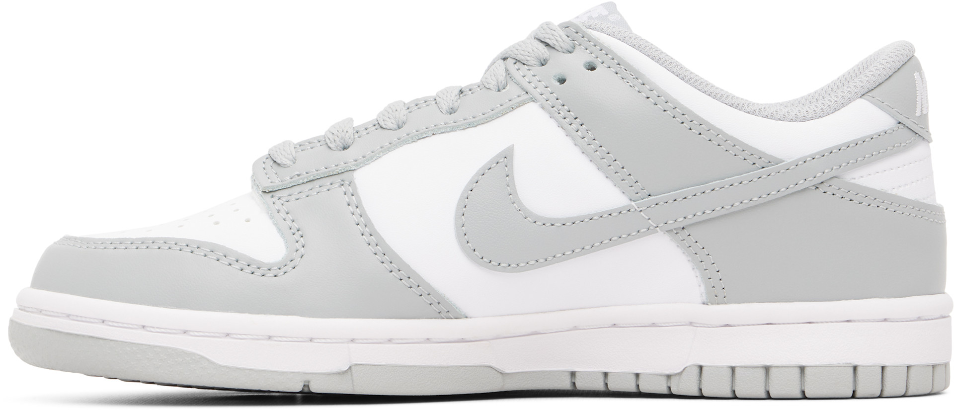 Nike - Jeune | Baskets basses Dunk blanc et gris