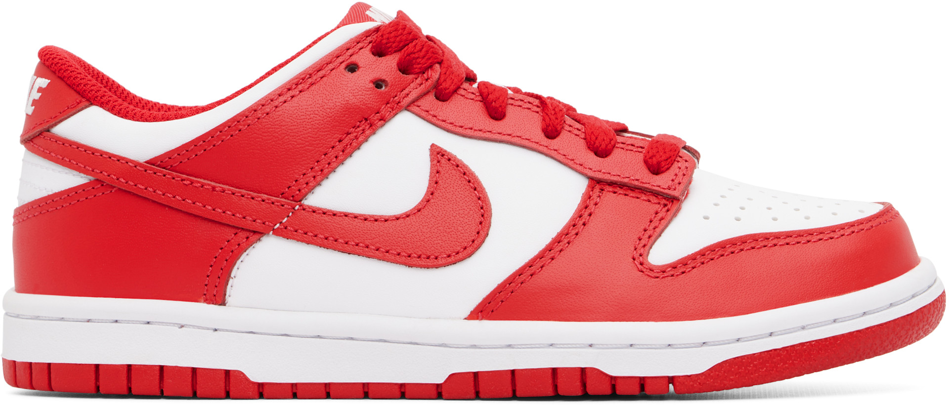 Nike - Jeune | Baskets basses Dunk rouge et blanc