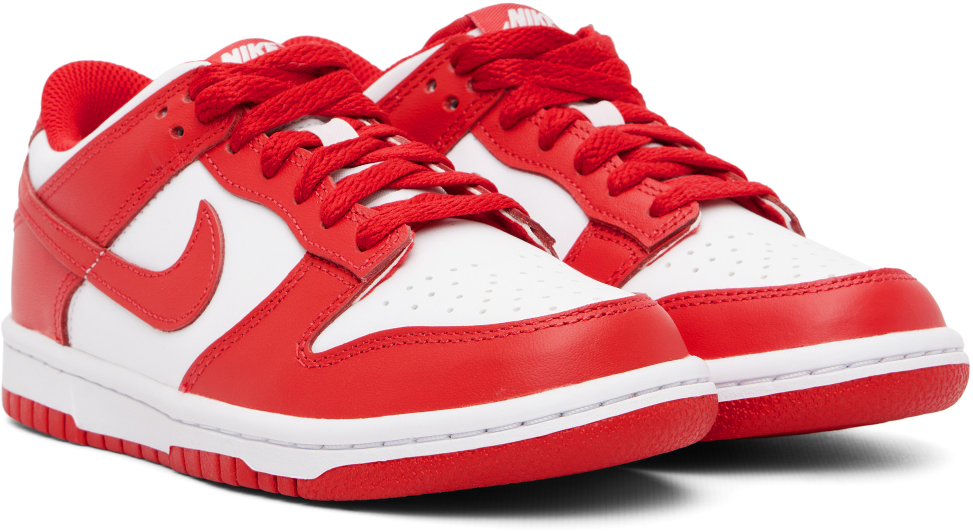 Nike - Jeune | Baskets basses Dunk rouge et blanc