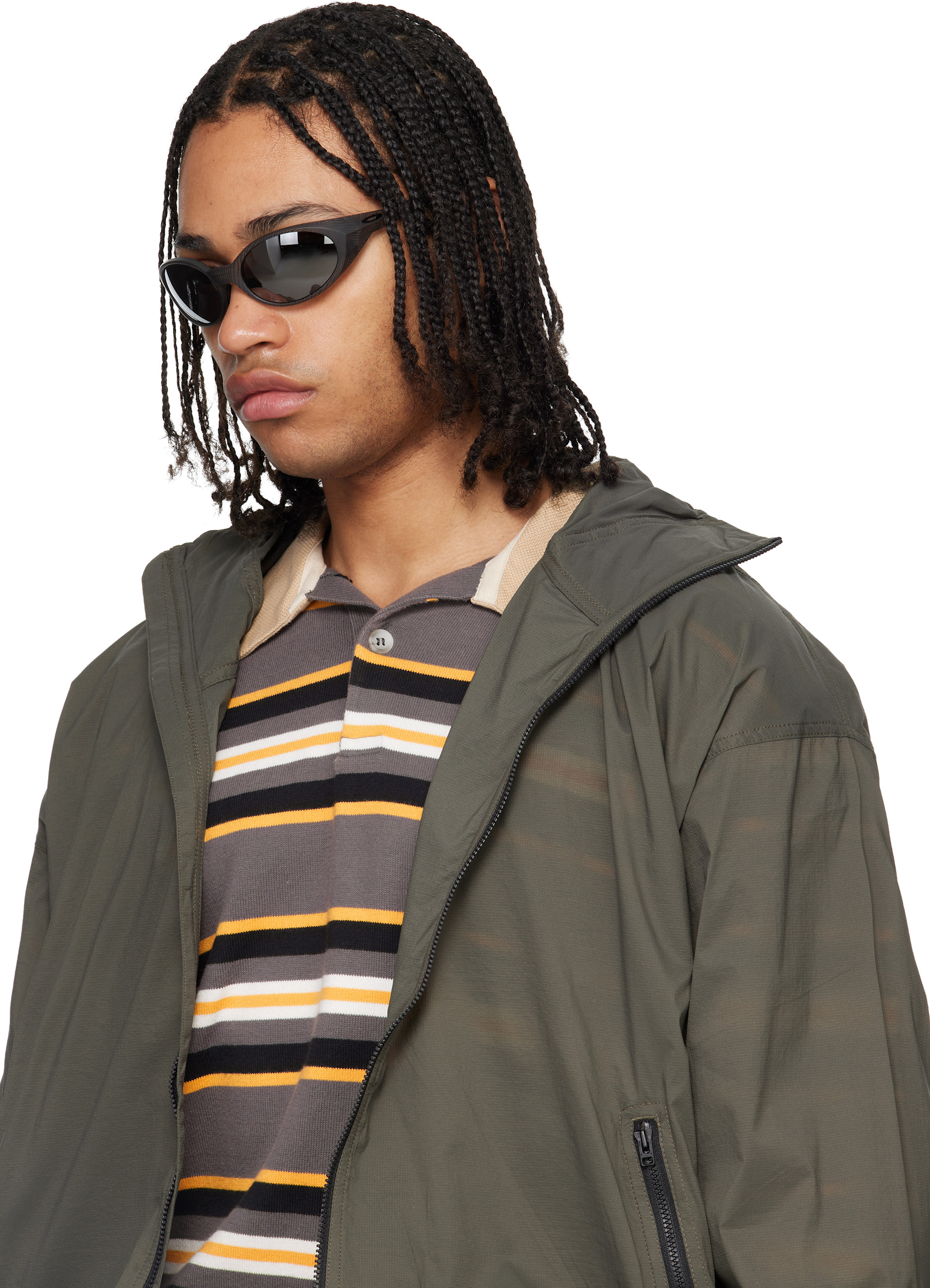 Oakley: グレー Eye Jacket Redux サングラス | SSENSE 日本
