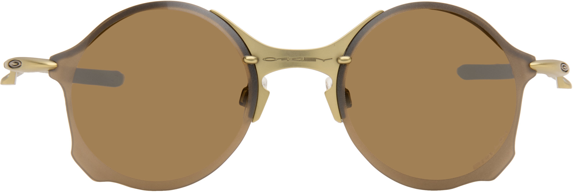 Oakley: Gold Tailend TI Sunglasses | SSENSE