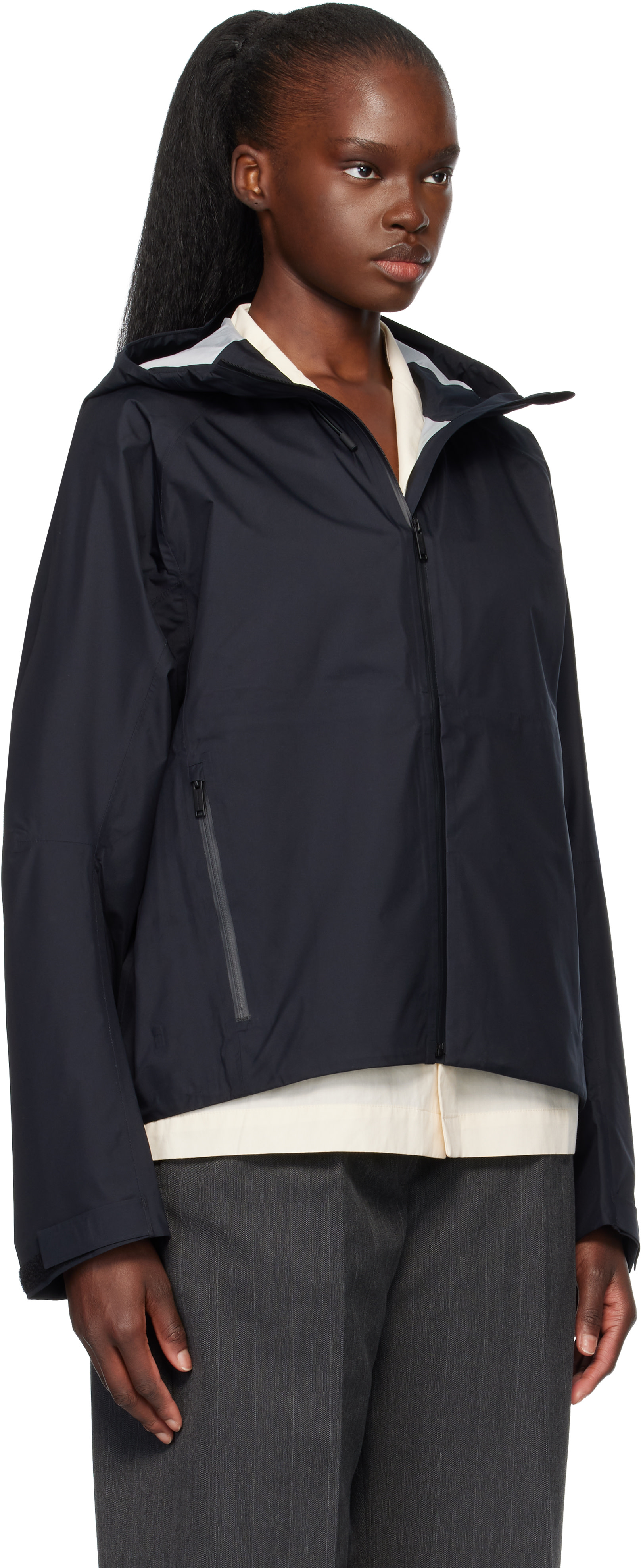 Canada Goose: Black Horizon Rain Jacket | SSENSE