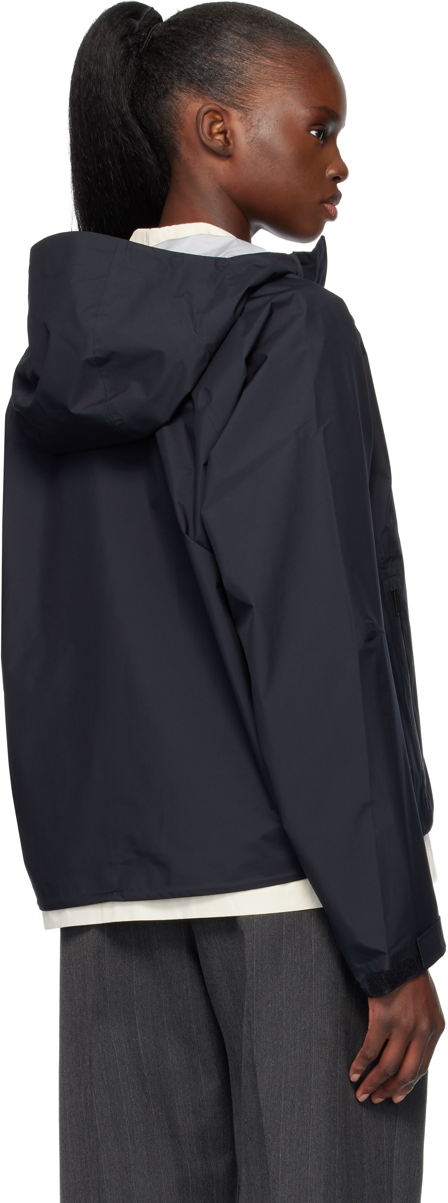 Canada Goose: Black Horizon Rain Jacket | SSENSE