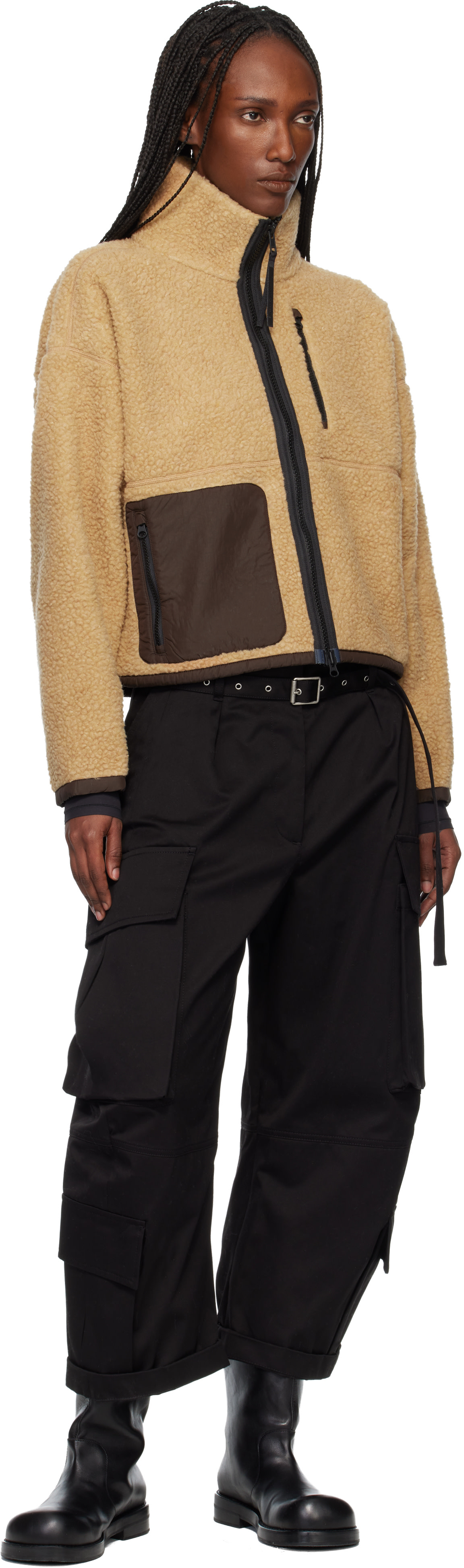 Canada Goose - Blouson Simcoe beige en molleton à glissière