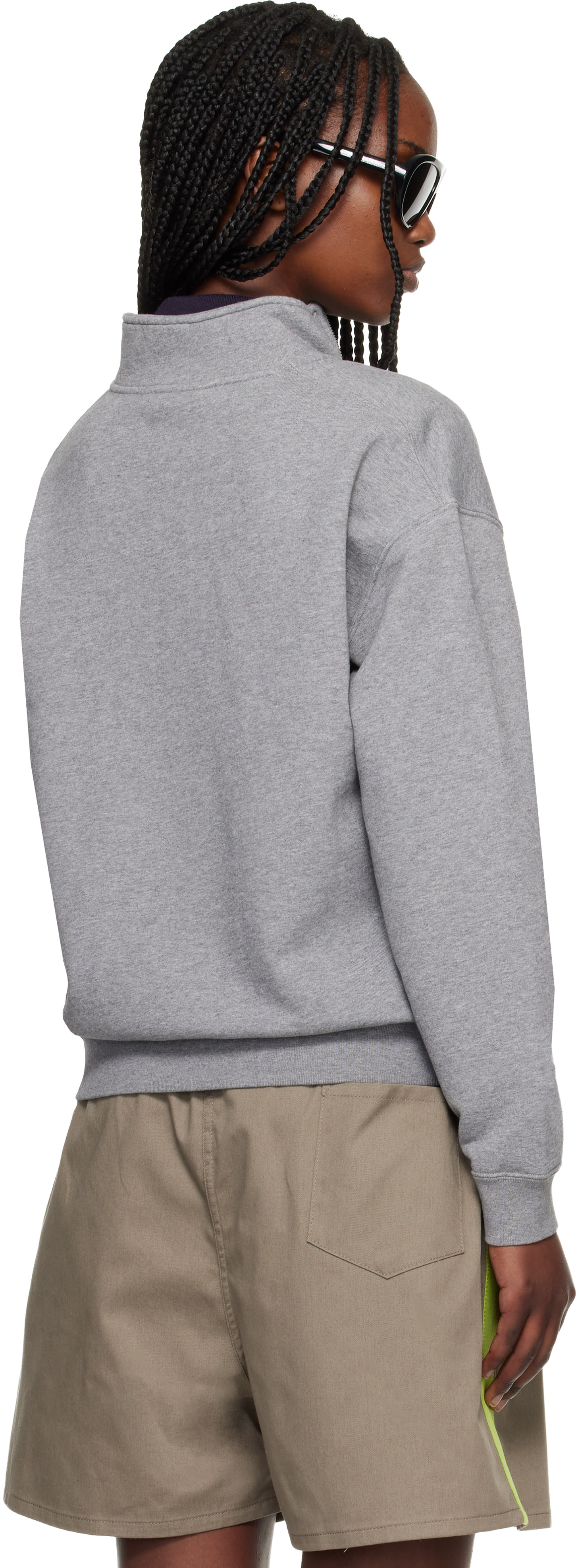 Canada Goose - Pull molletonné Wander gris à demi-glissière