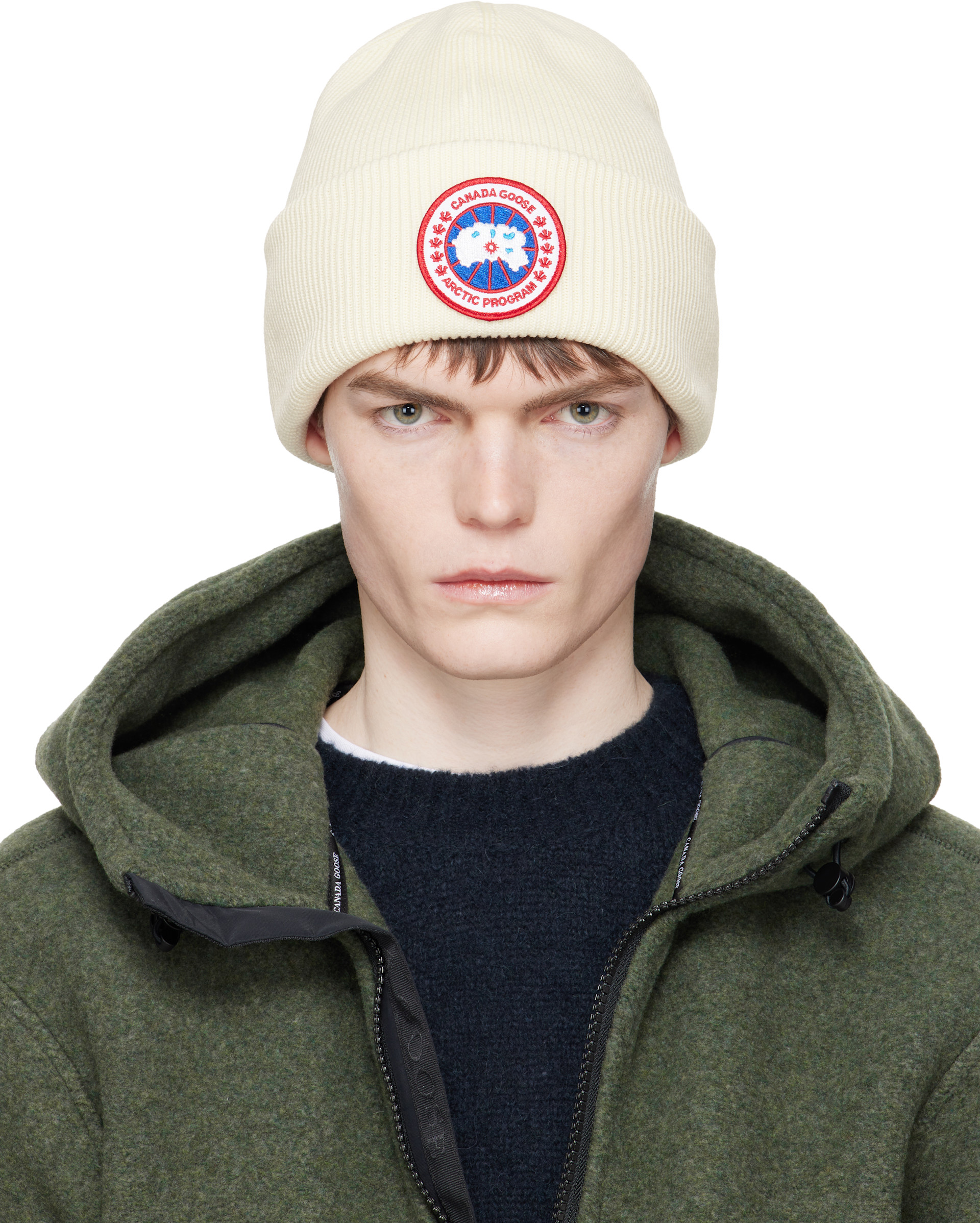 Canada Goose - 오프 화이트 아크틱 비니